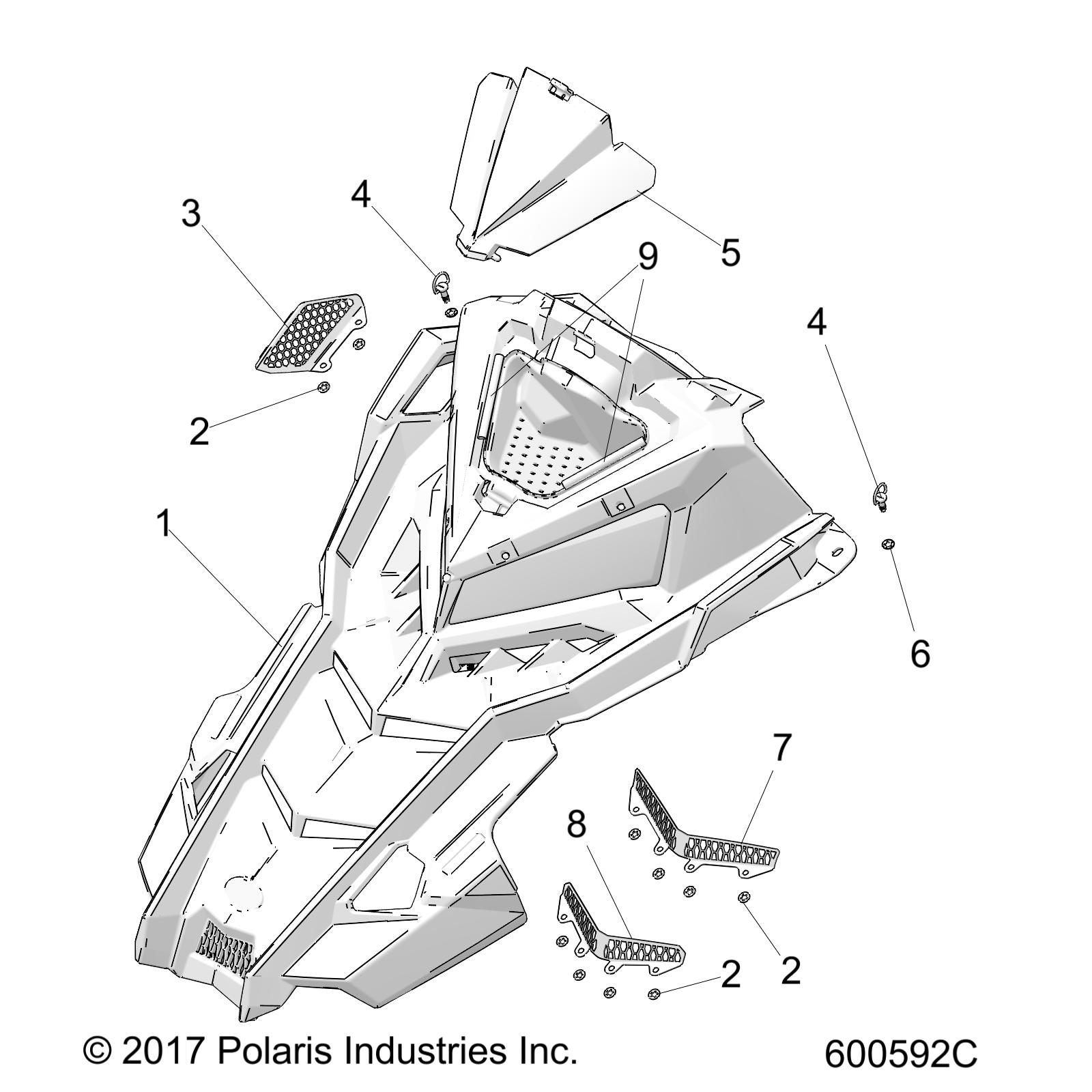 BODY, HOOD ASM. - S20EEG6PSL (600592C)