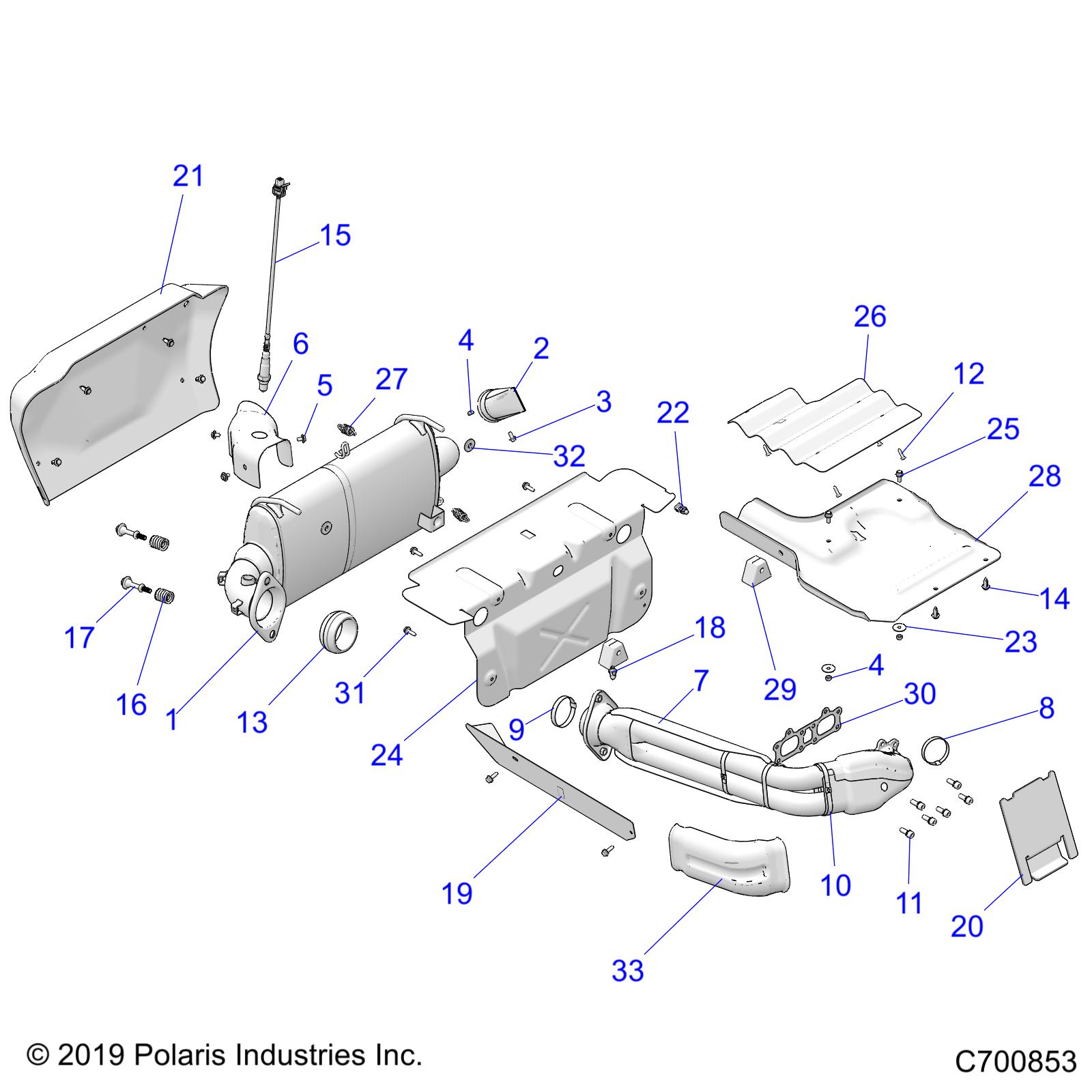 ENGINE, EXHAUST SYSTEM - Z20N4E99NC (C700853)