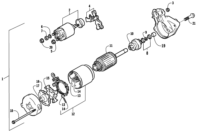 STARTER MOTOR ASSEMBLY