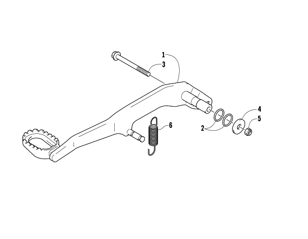 REAR BRAKE PEDAL ASSEMBLY