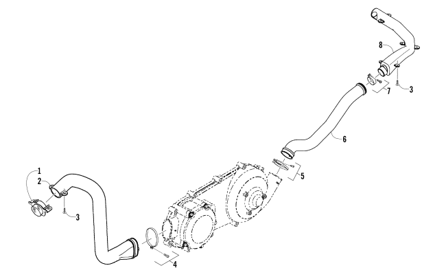 CASE/BELT COOLING ASSEMBLY