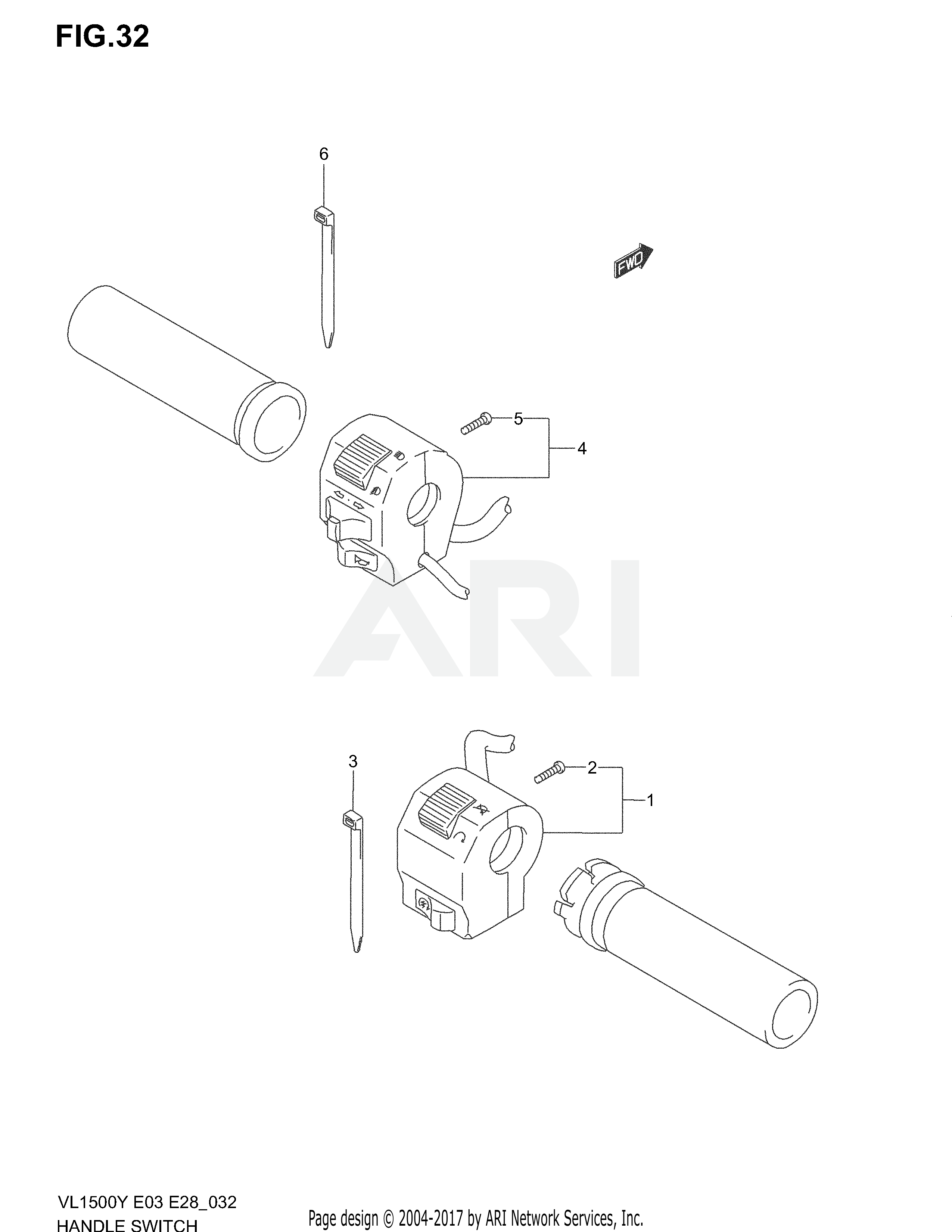 HANDLE SWITCH (MODEL W/X/Y/K1/K2)