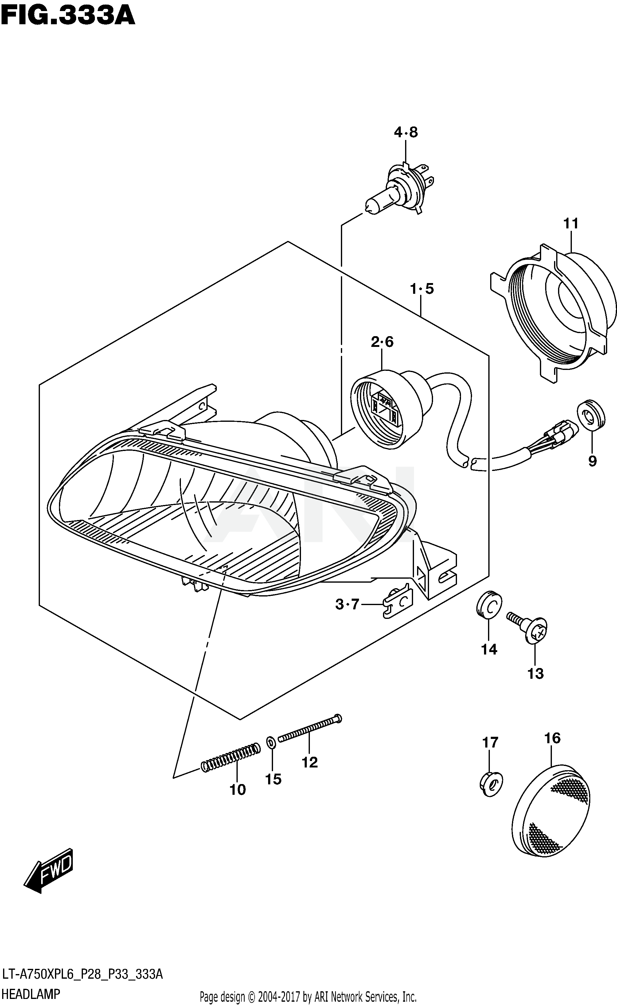 HEADLAMP (LT-A750XPL6 P28)