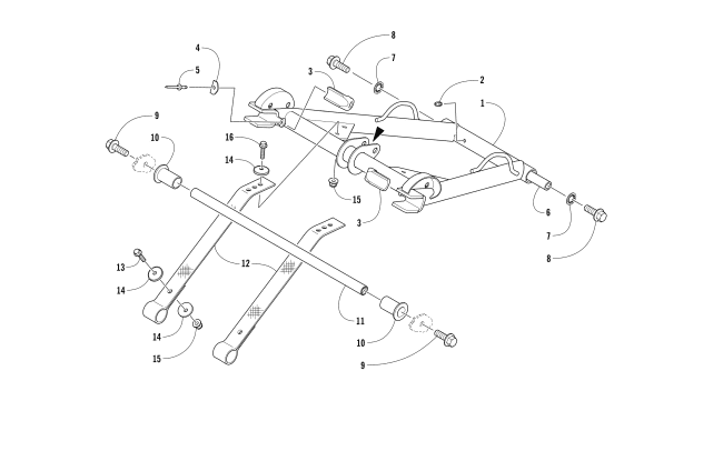 REAR SUSPENSION FRONT ARM ASSEMBLY