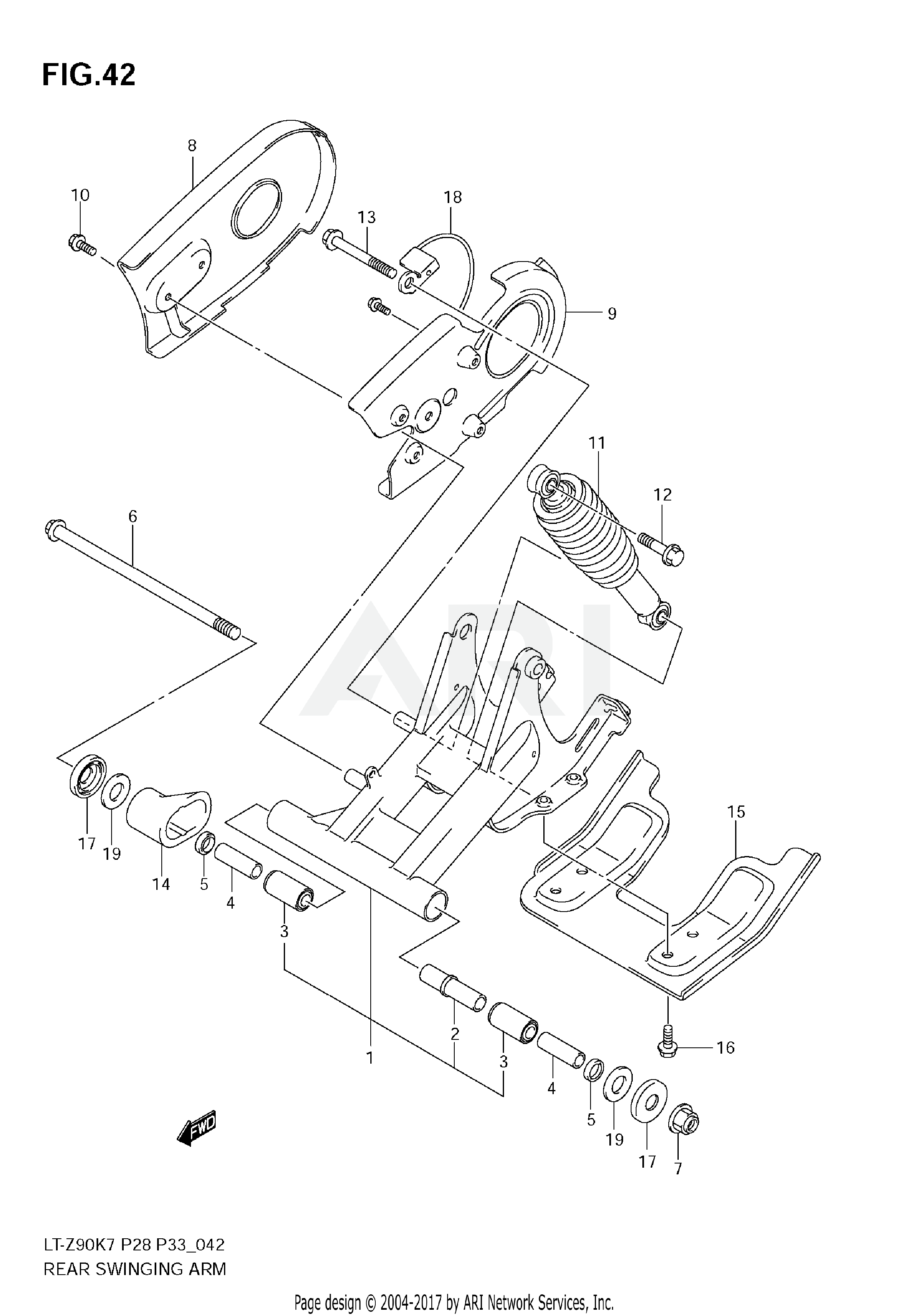 REAR SWINGINGARM