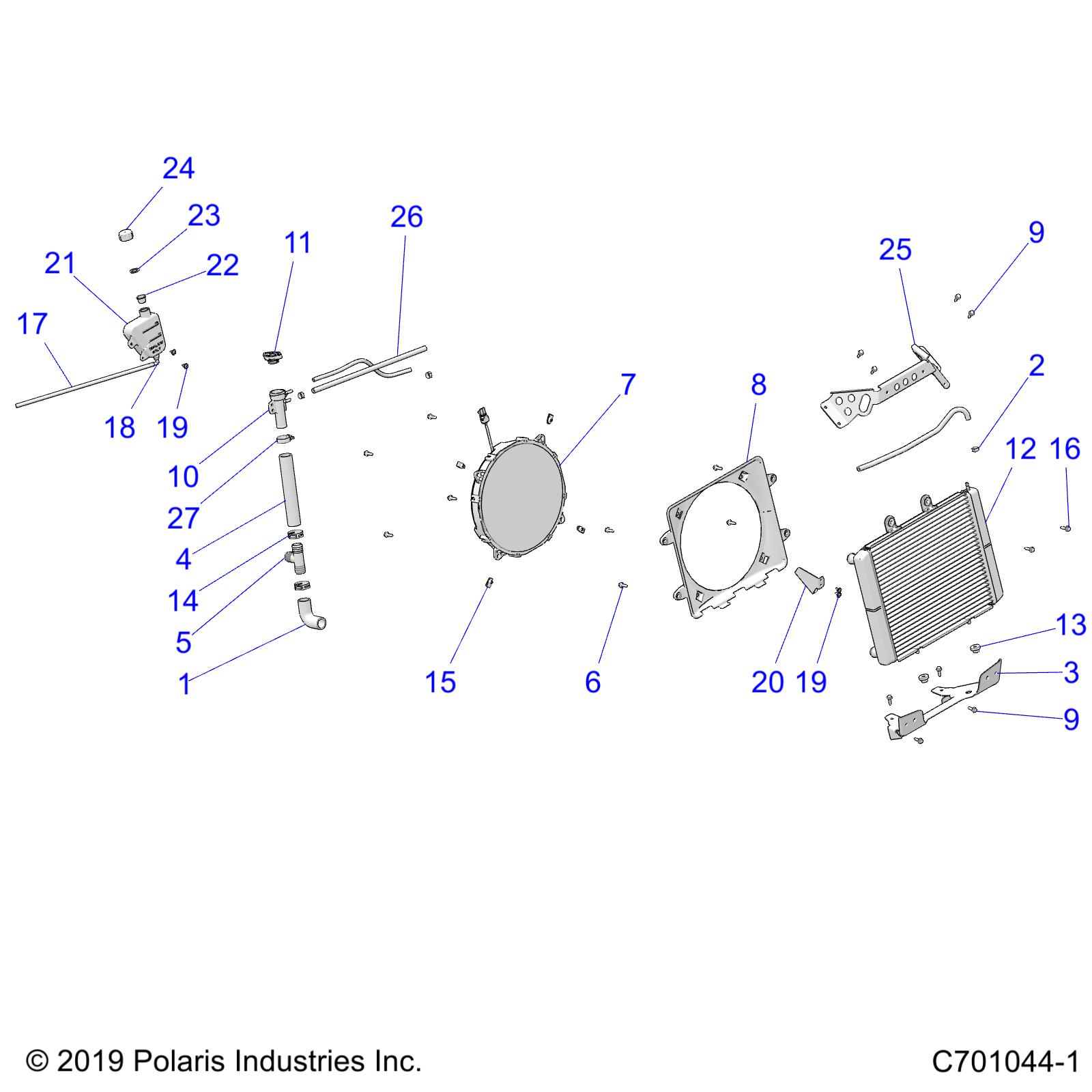 ENGINE, COOLING - Z20CHA57A2/E57AM (C701044-1)