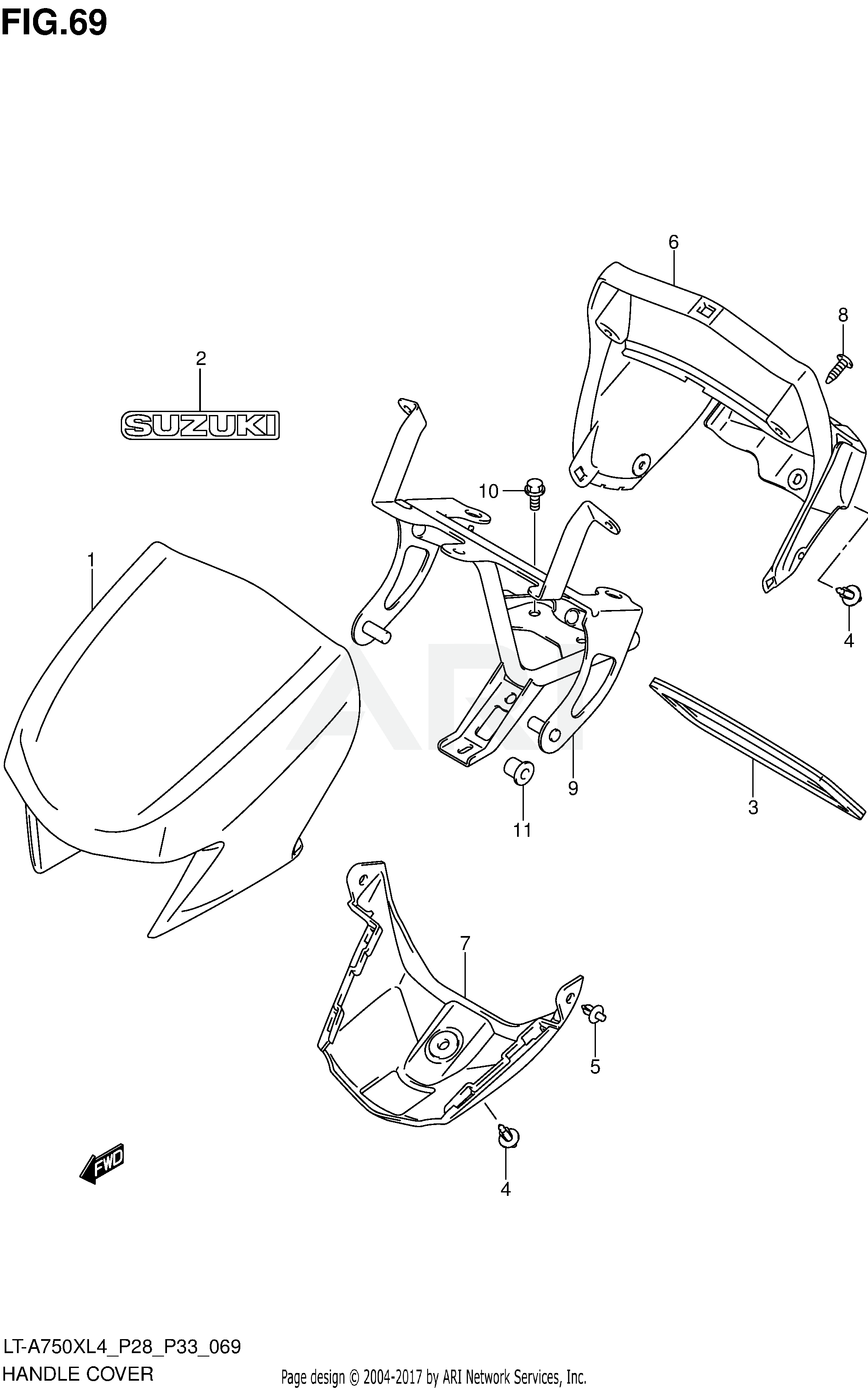 HANDLE COVER (LT-A750XL4 P28)