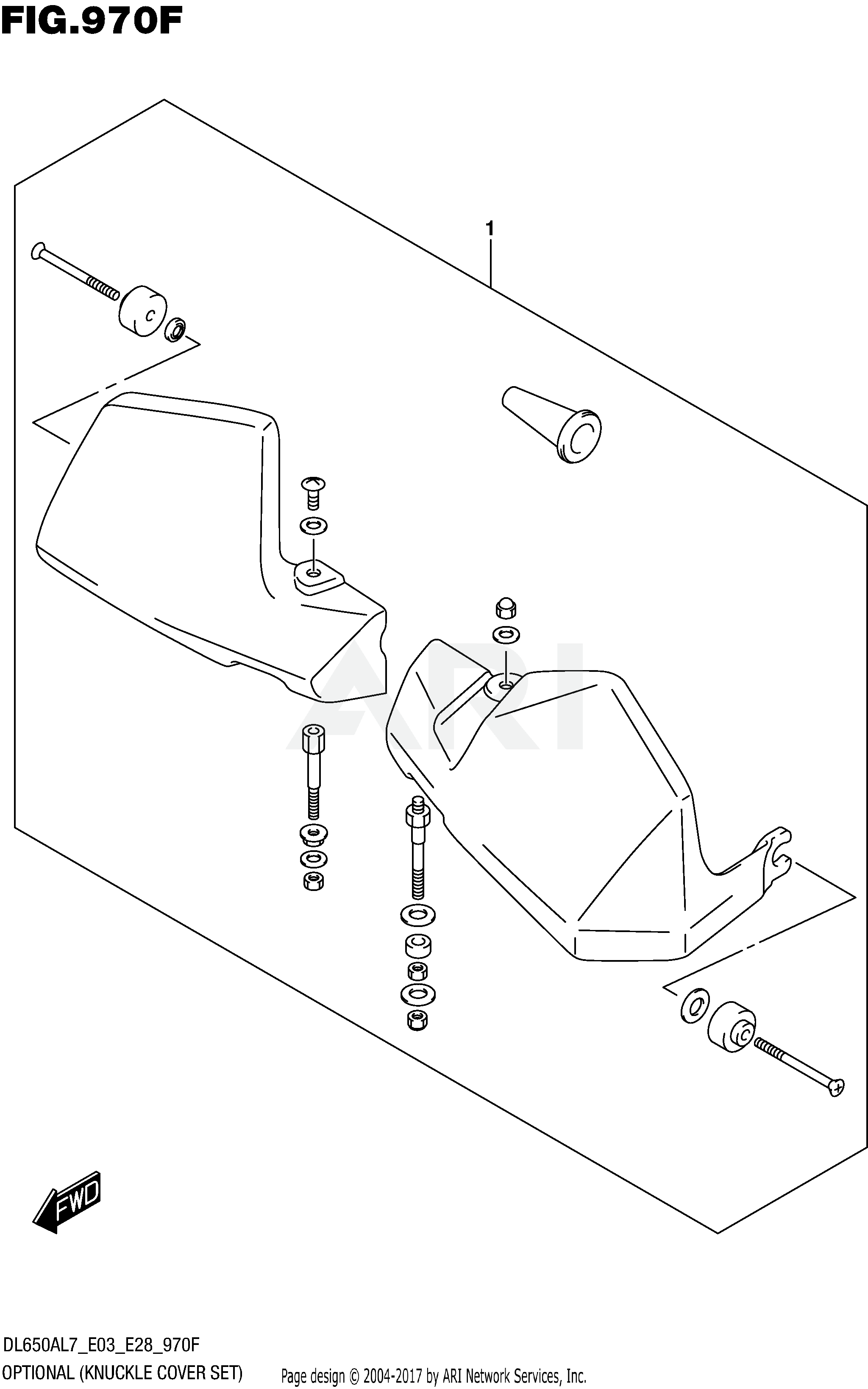 OPTIONAL (KNUCKLE COVER SET) (DL650AL7 E33)