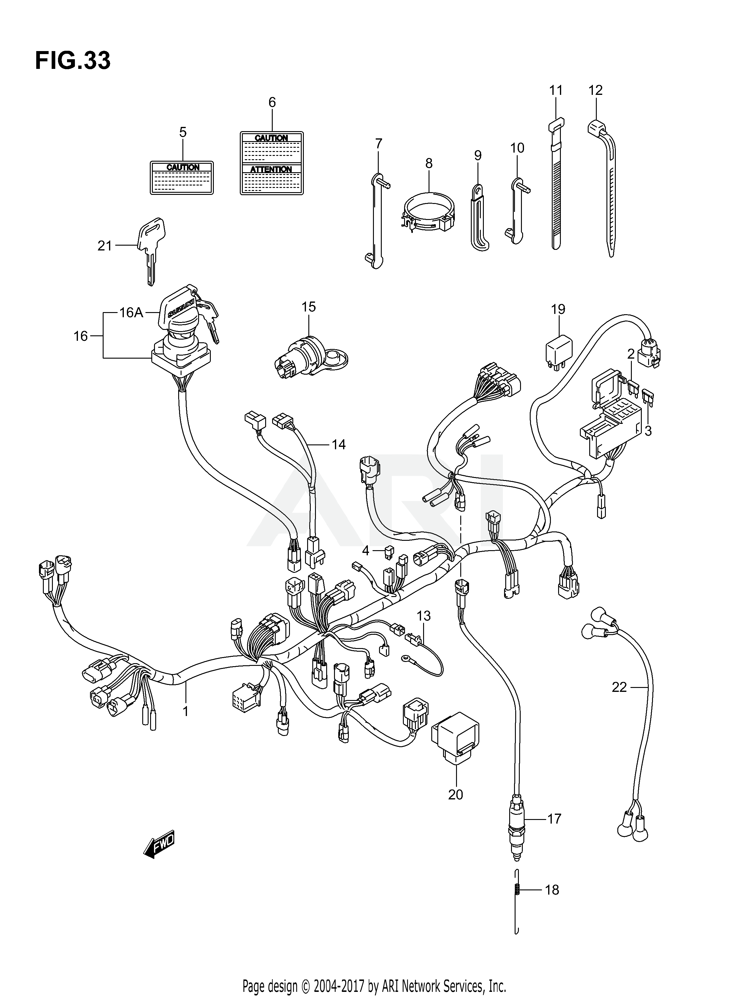 WIRING HARNESS (MODEL K4/K5)