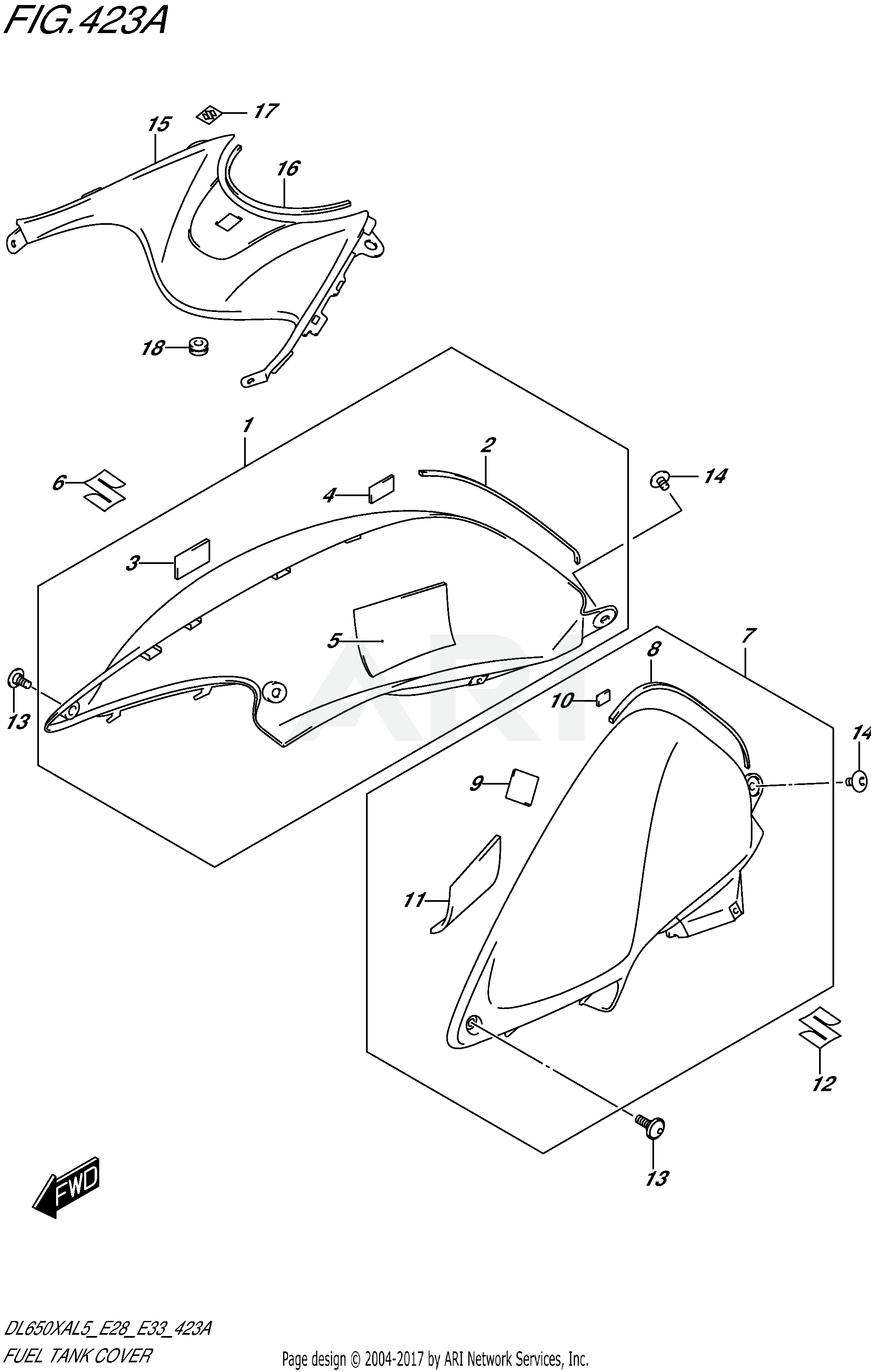 FUEL TANK COVER