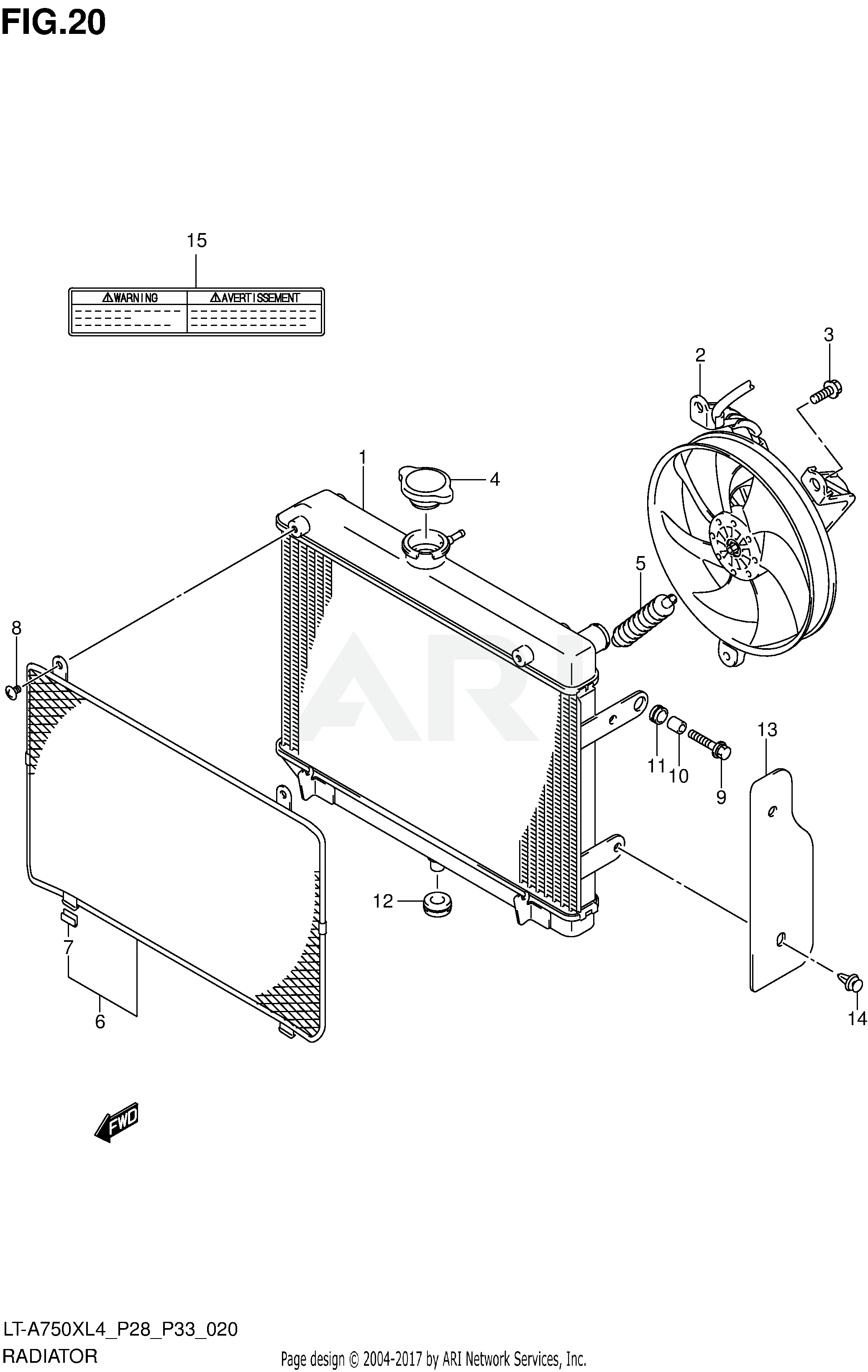 RADIATOR (LT-A750XL4 P28)