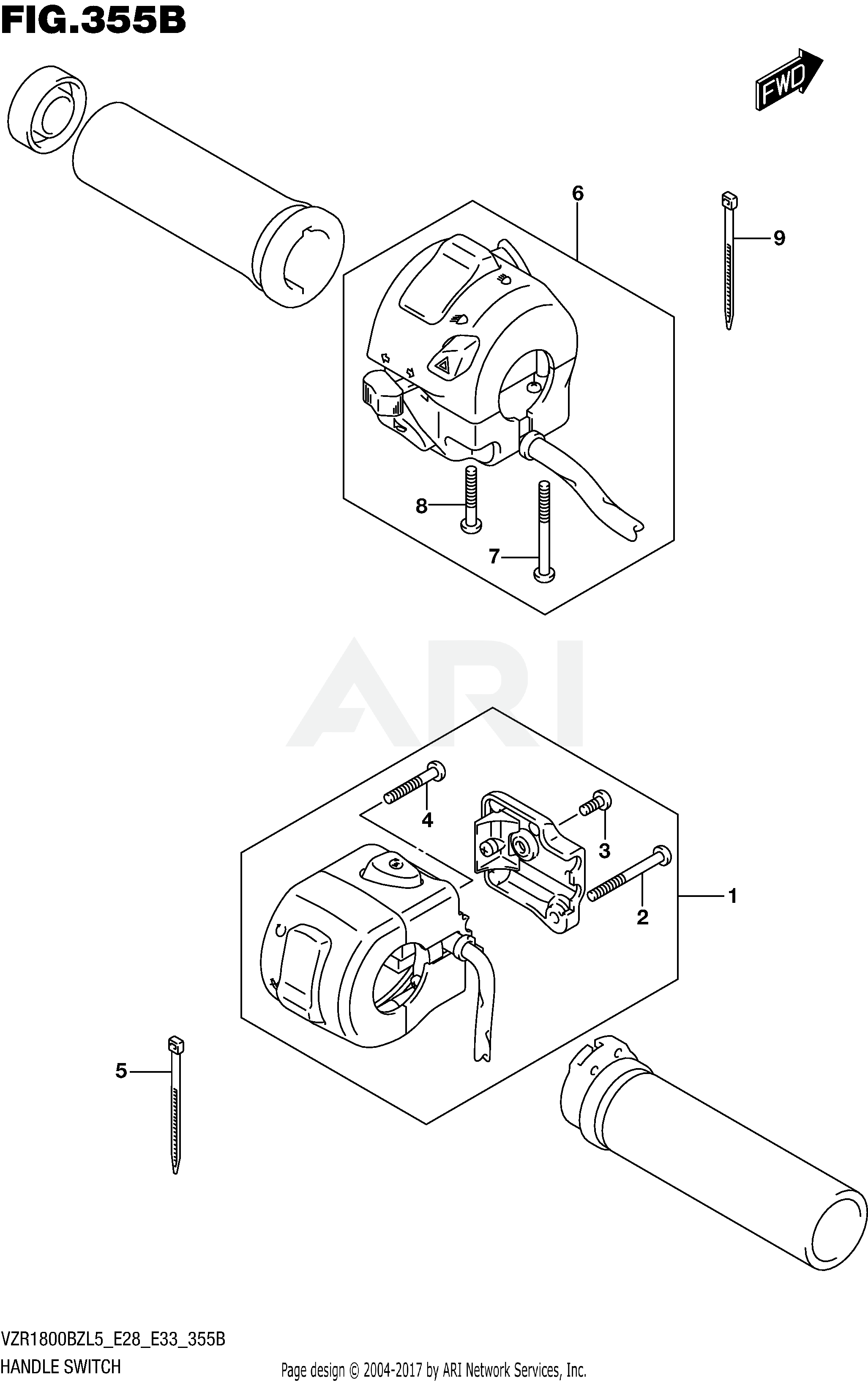 HANDLE SWITCH (VZR1800BZL5 E33)