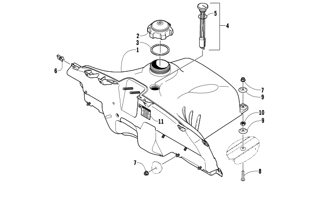 GAS TANK ASSEMBLY