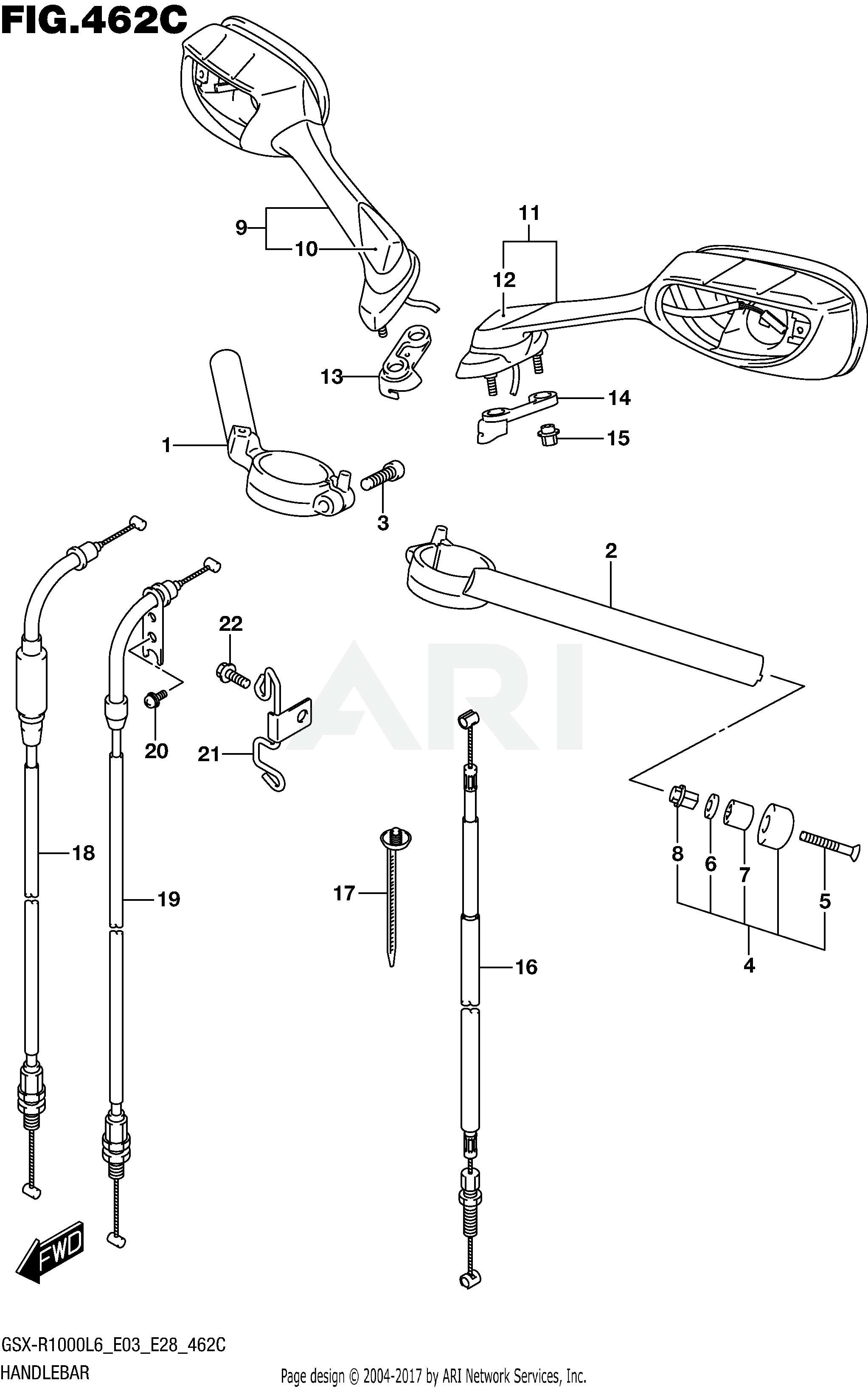 HANDLEBAR (GSX-R1000L6 E33)