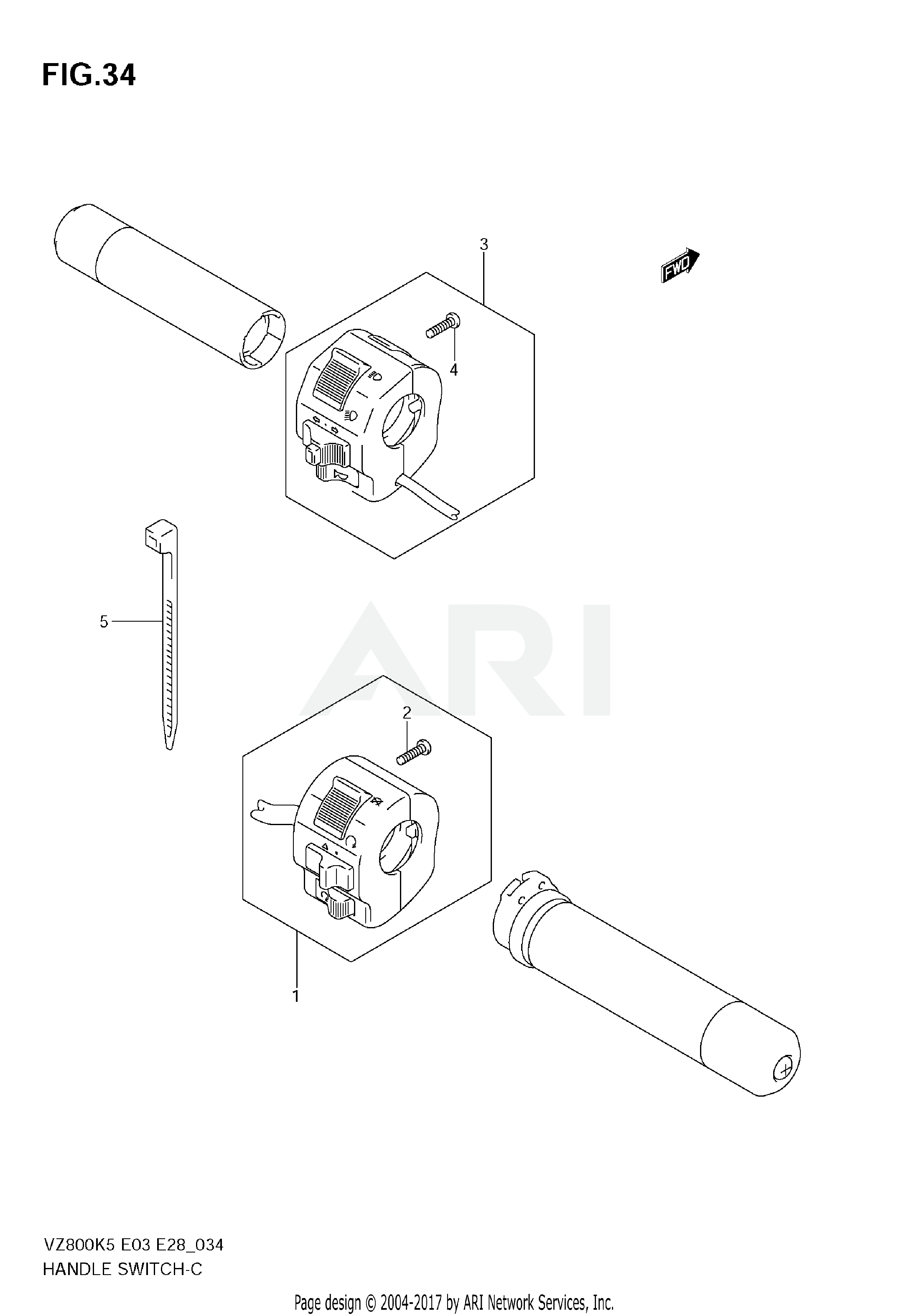 HANDLE SWITCH (MODEL K5/K6)