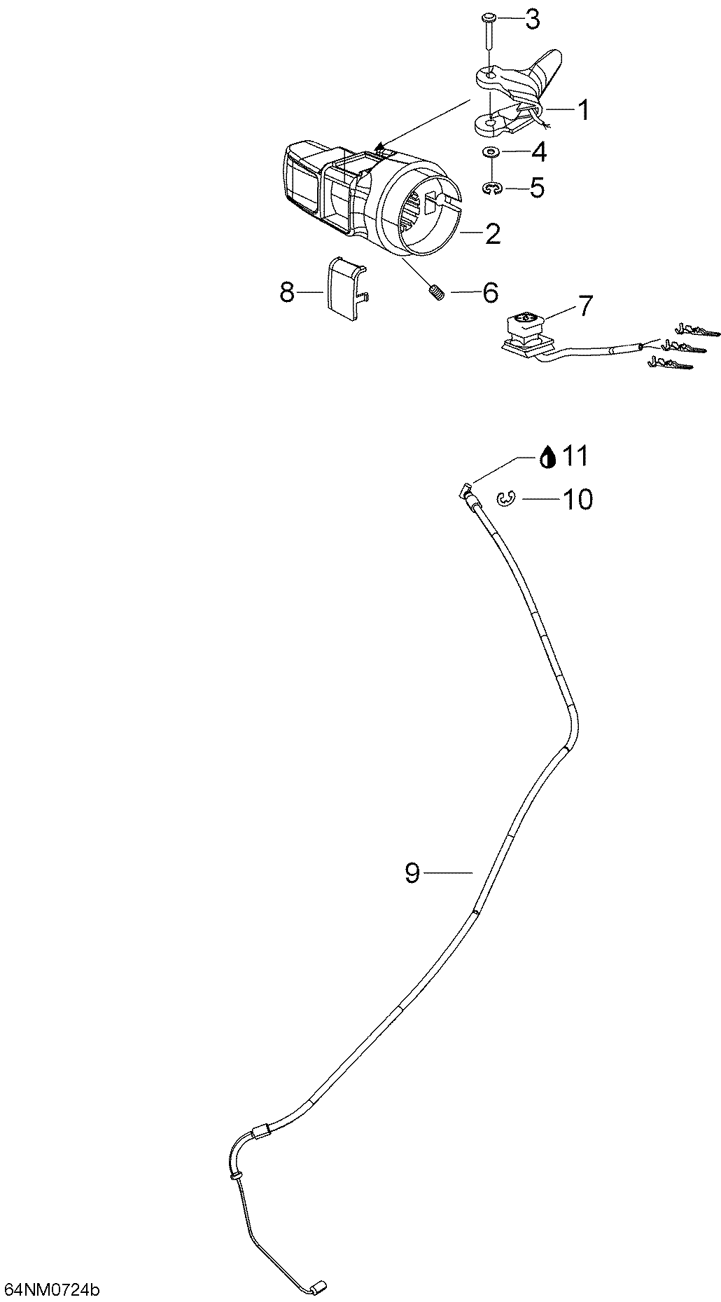 Throttle Handle And Housing