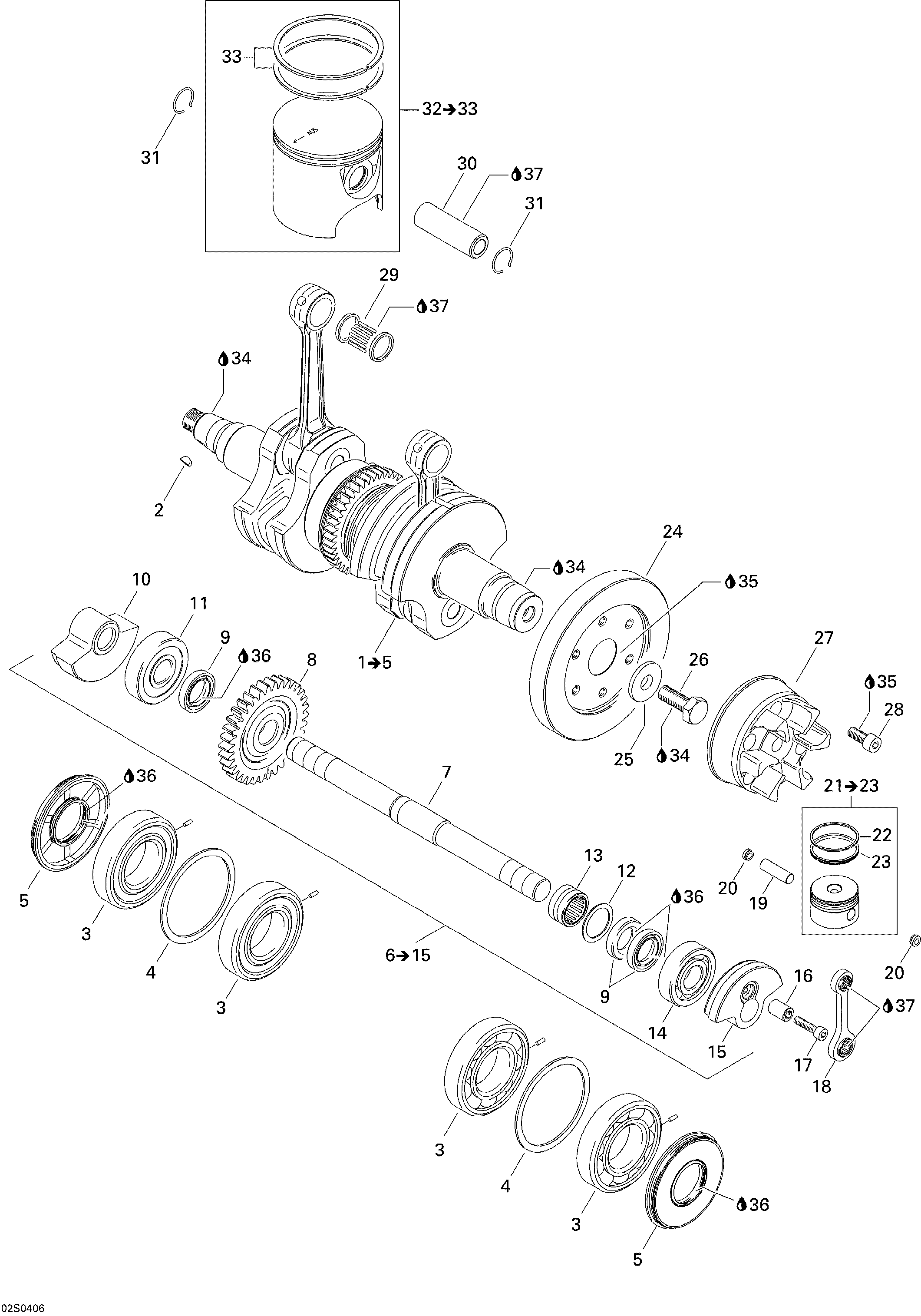 Crankshaft And Pistons