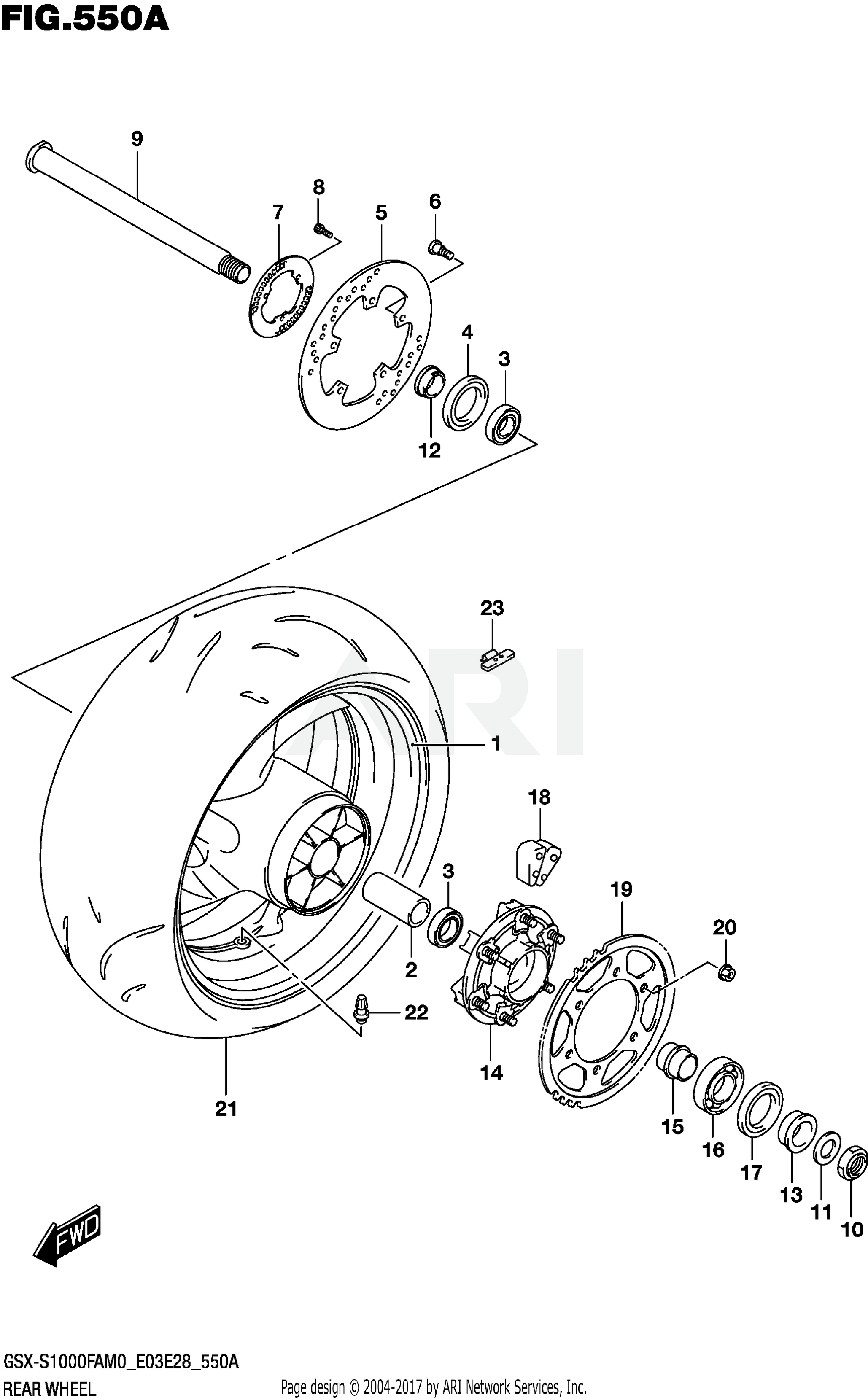 REAR WHEEL (E03,E33)