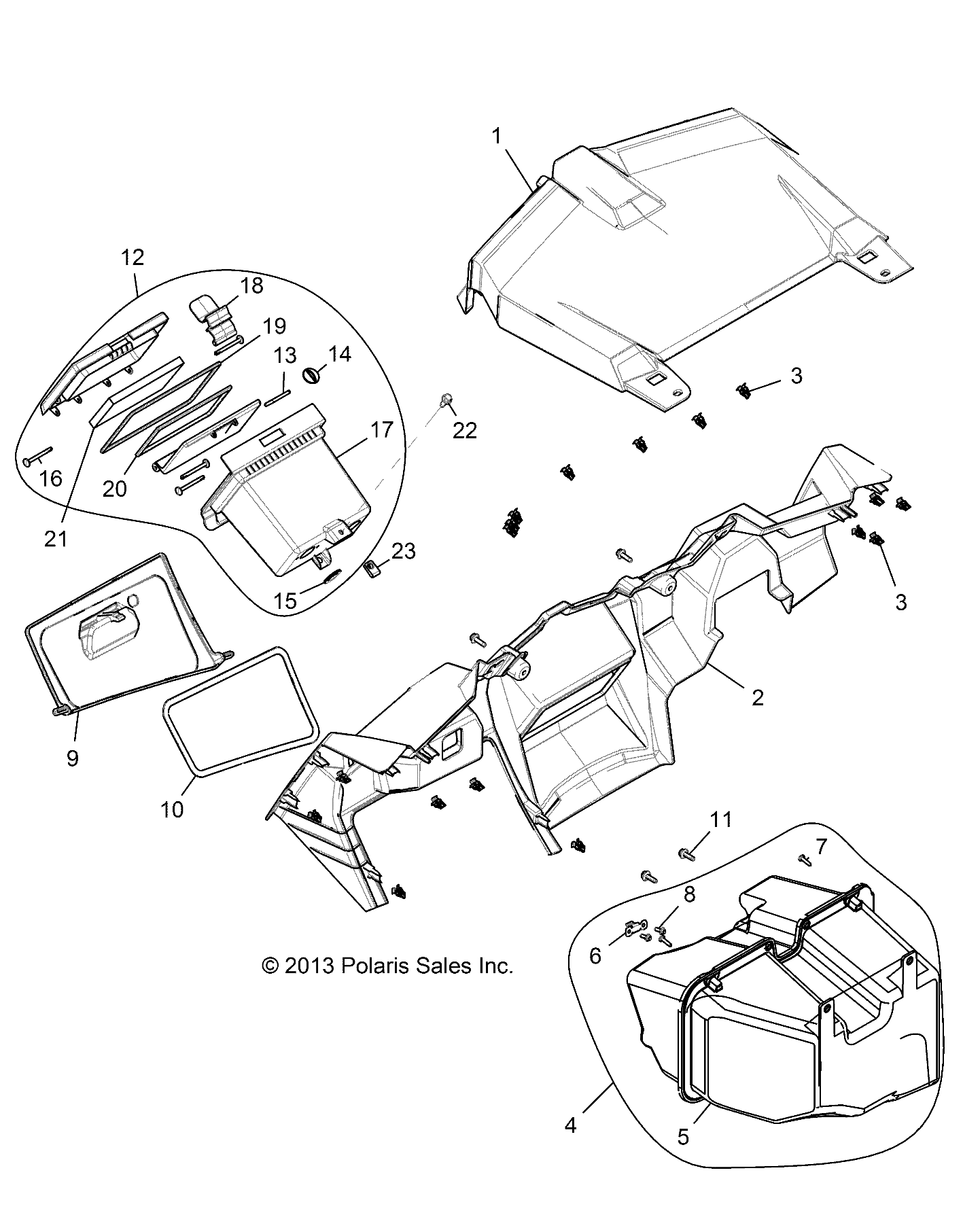 BODY, DASH AND GLOVEBOX - Z14ST1EFX (49RGRDASH1410004)