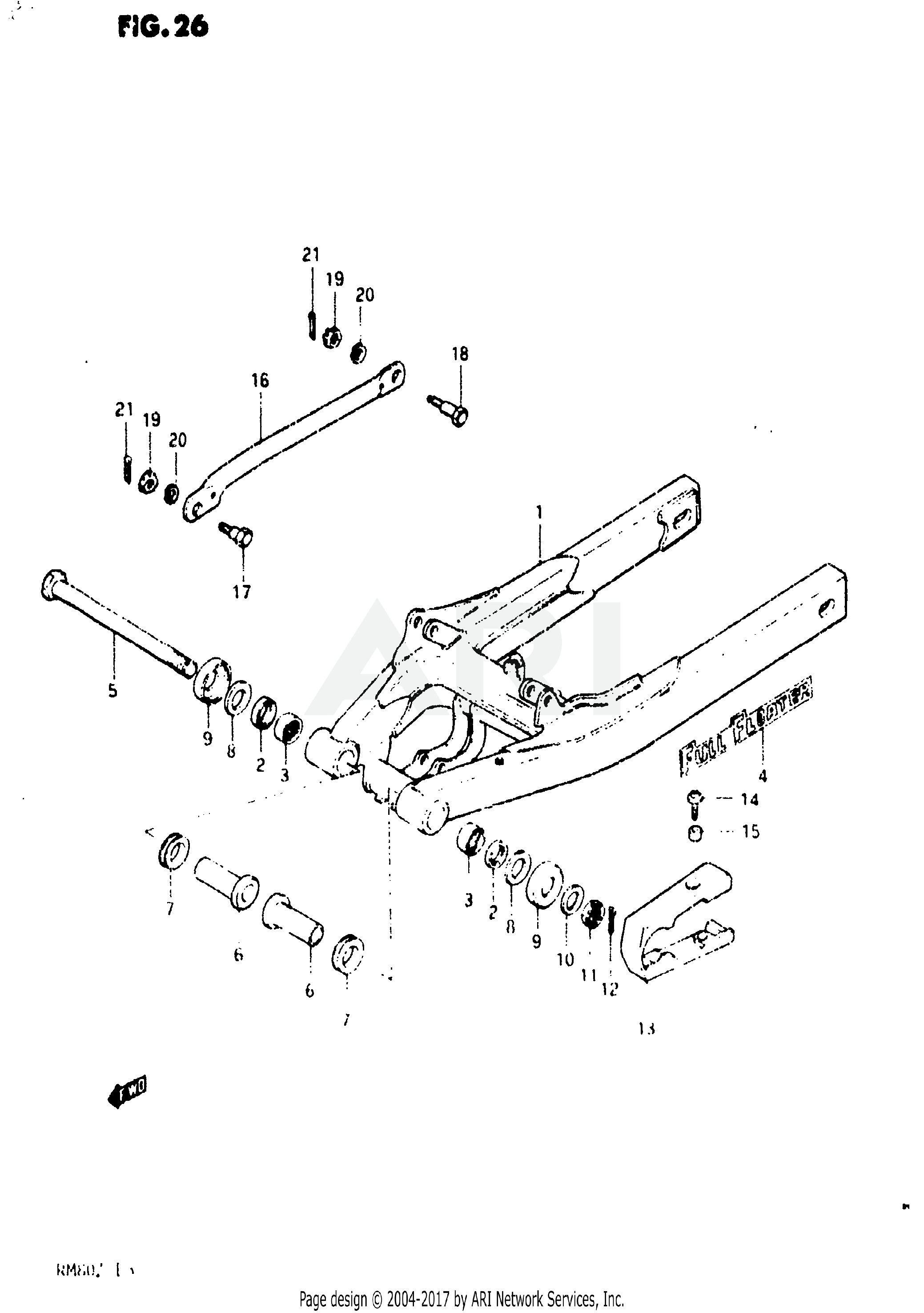 REAR SWINGING ARM