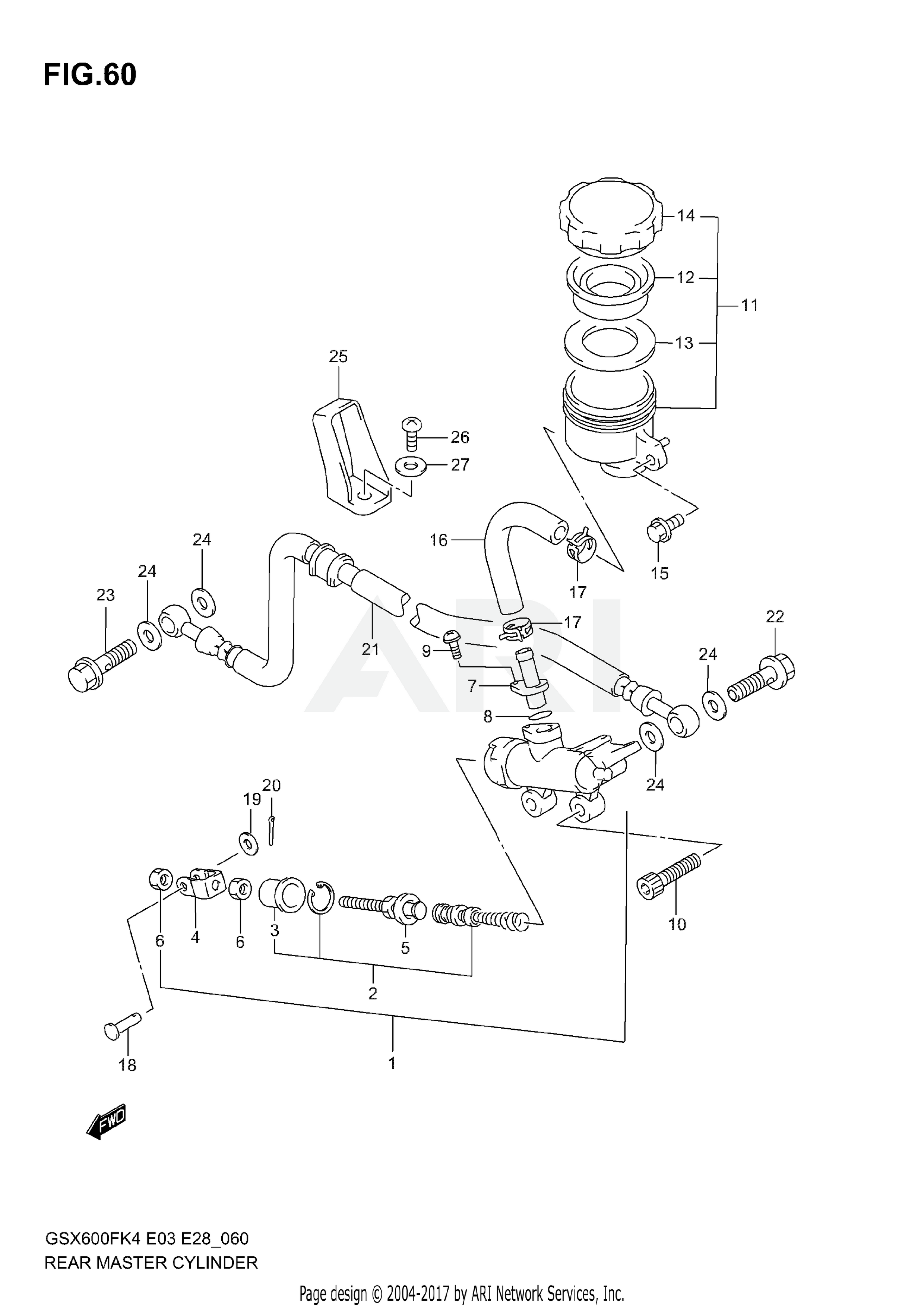 REAR MASTER CYLINDER