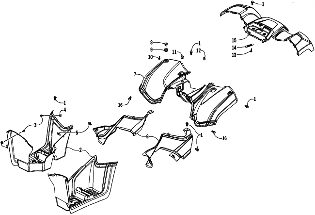 REAR BODY PANEL ASSEMBLY