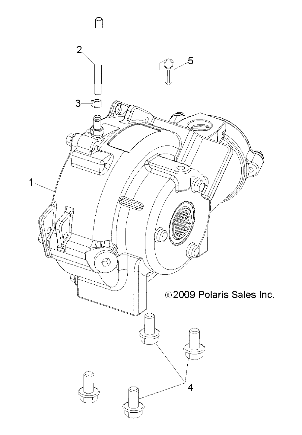 DRIVE TRAIN, FRONT GEARCASE MOUNTING - R19RME57D7 (701245)