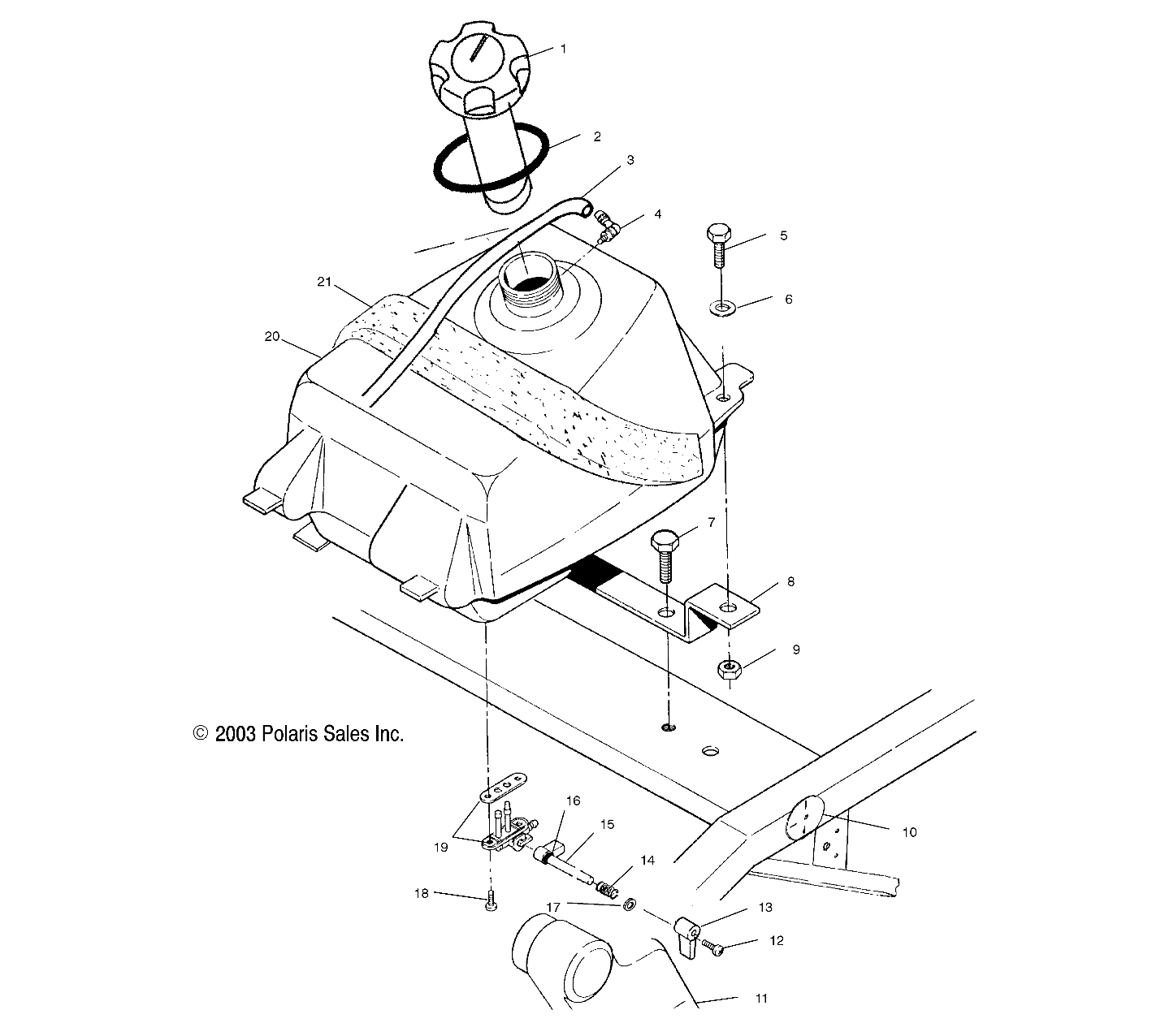 FUEL TANK - A03BA25CA/CB (4986208620A10)