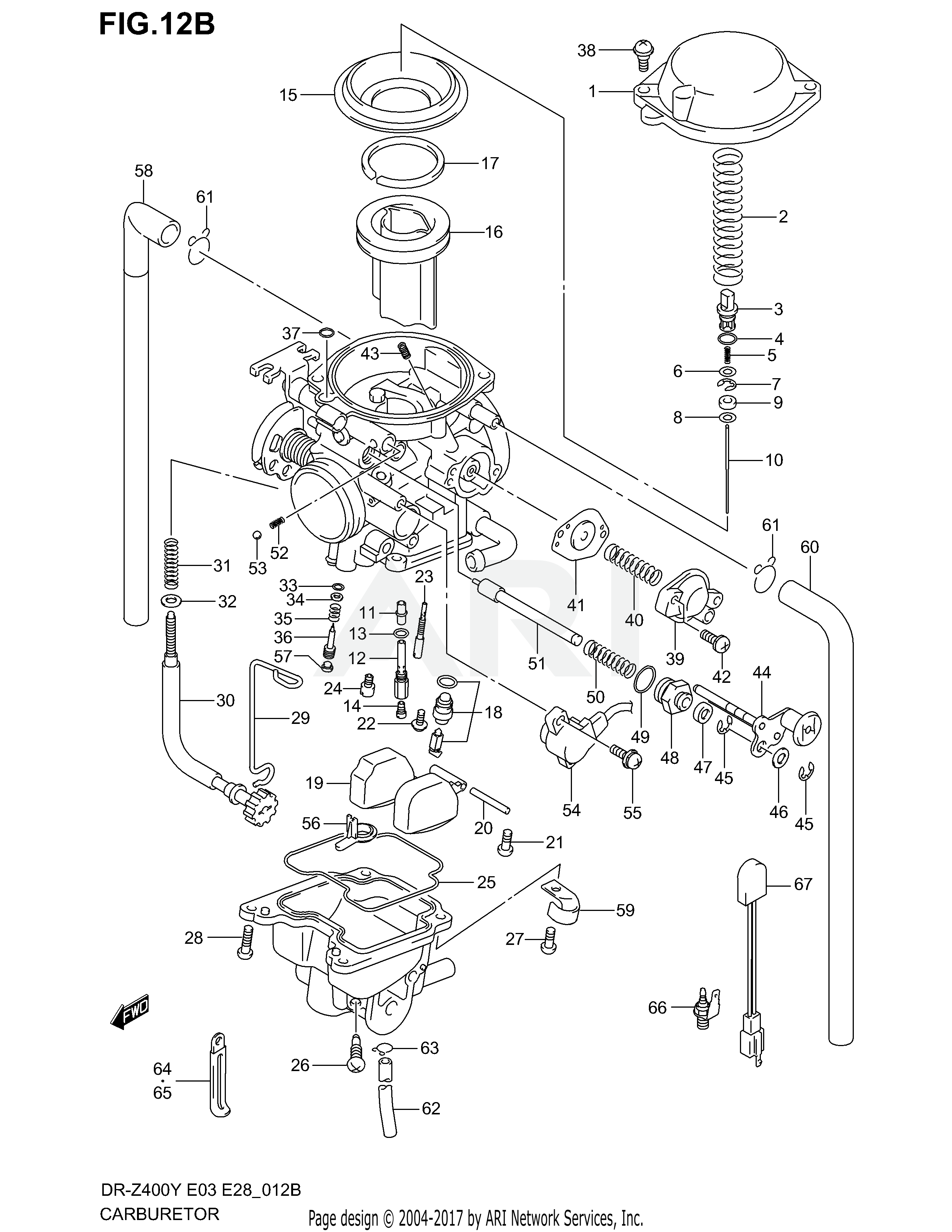 CARBURETOR (MODEL K4 FOR E33)