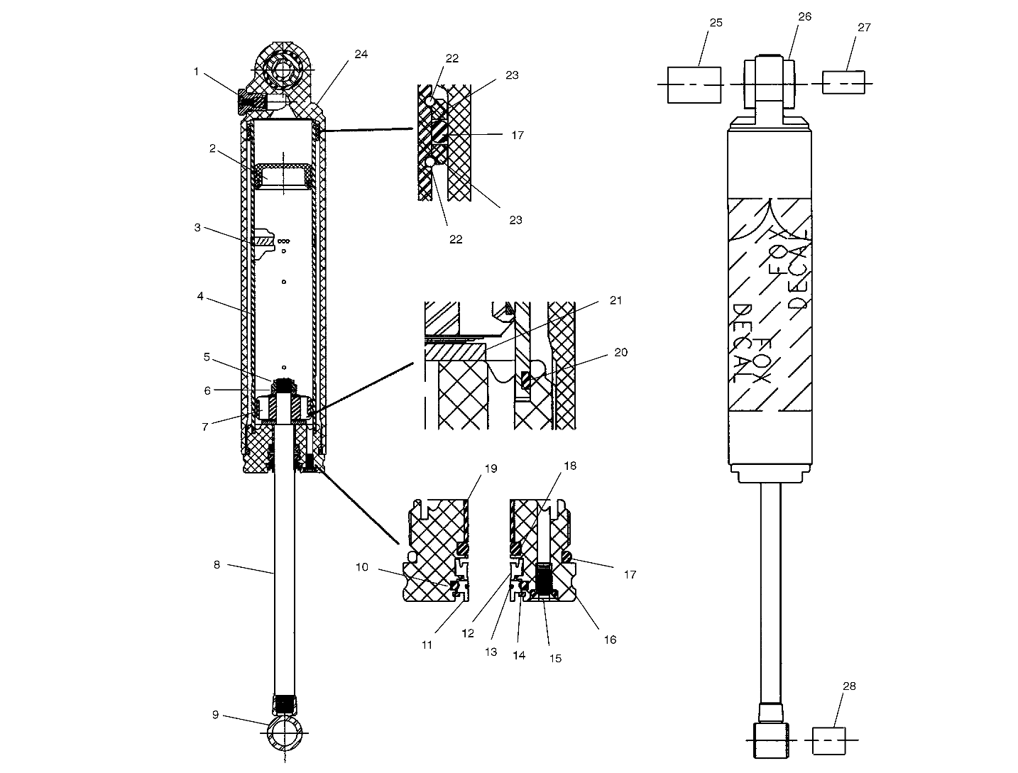 SHOCK (REAR TRACK) - S03ND5CS (4977947794B12)