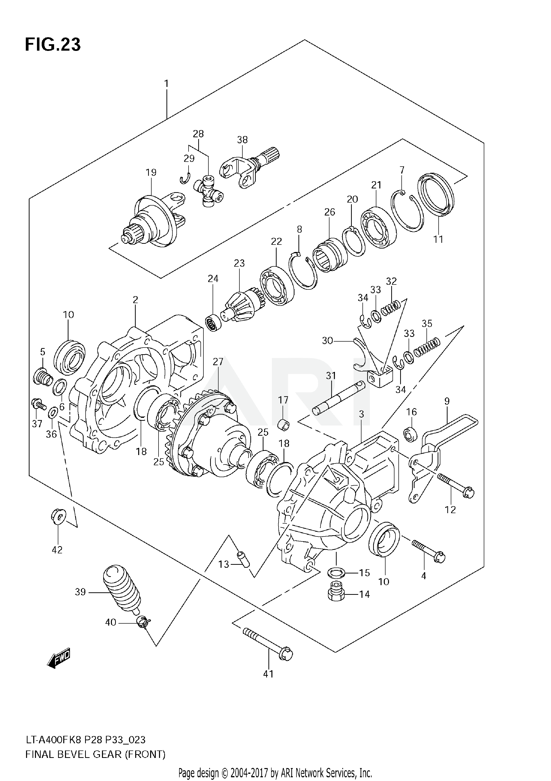 FINAL BEVEL GEAR (FRONT)