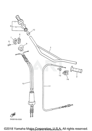 STEERING HANDLE CABLE