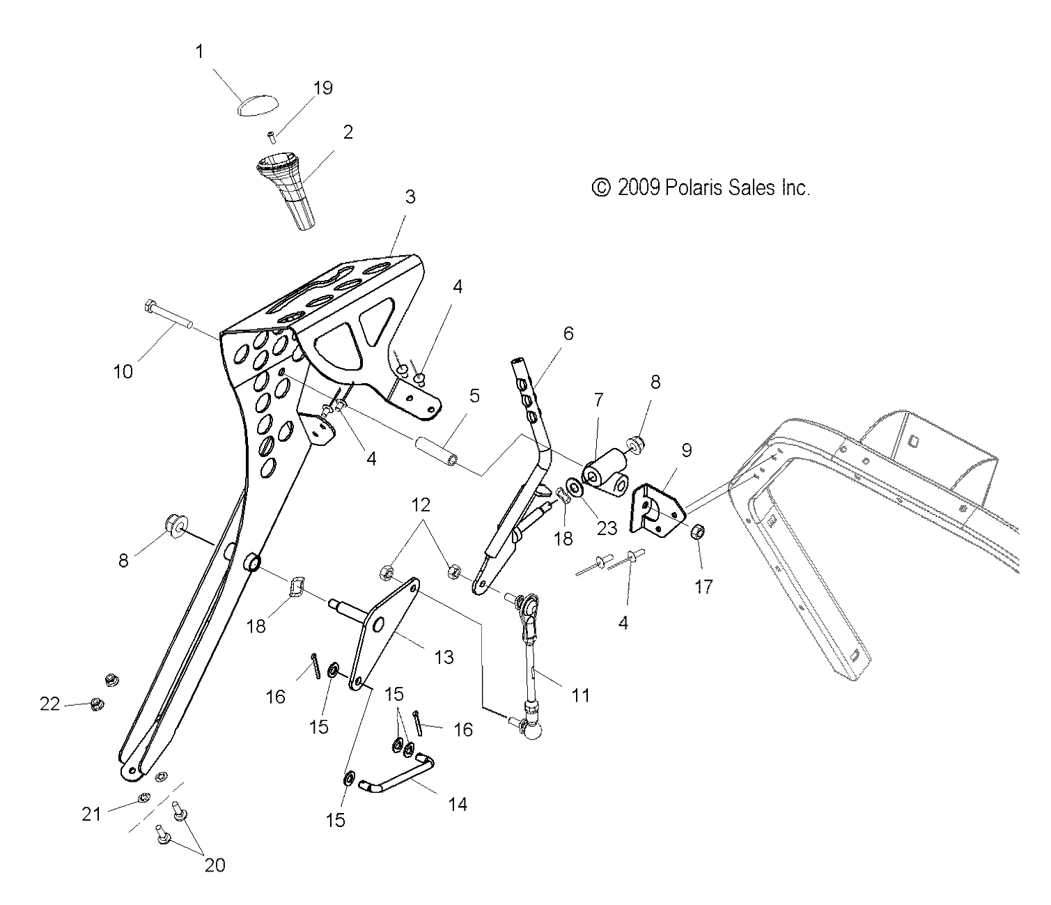 DRIVE TRAIN, SHIFT LINKAGE - S12PU7ESL/EEL (49SNOWSHIFT10WIDE)