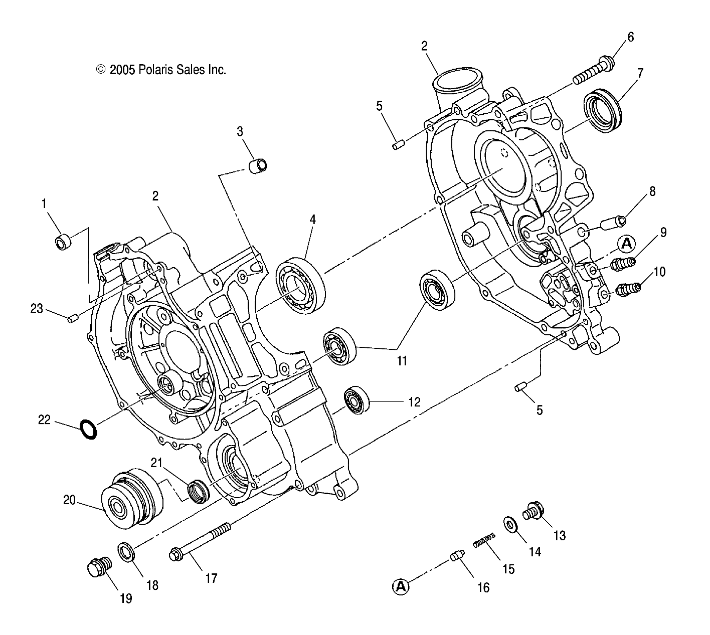 CRANKCASE - A03CD50FB (4999201549920154C12)