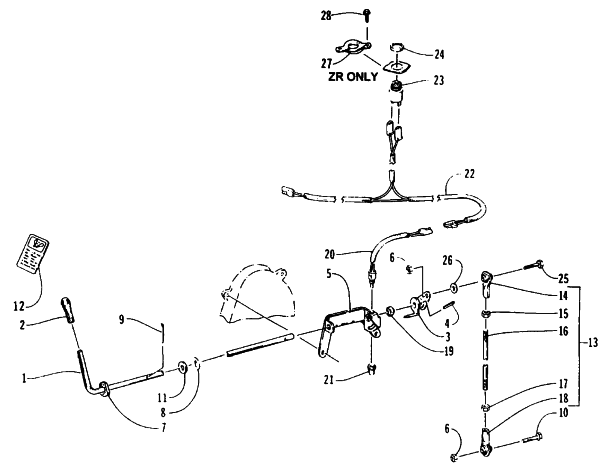 REVERSE SHIFT LEVER ASSEMBLY