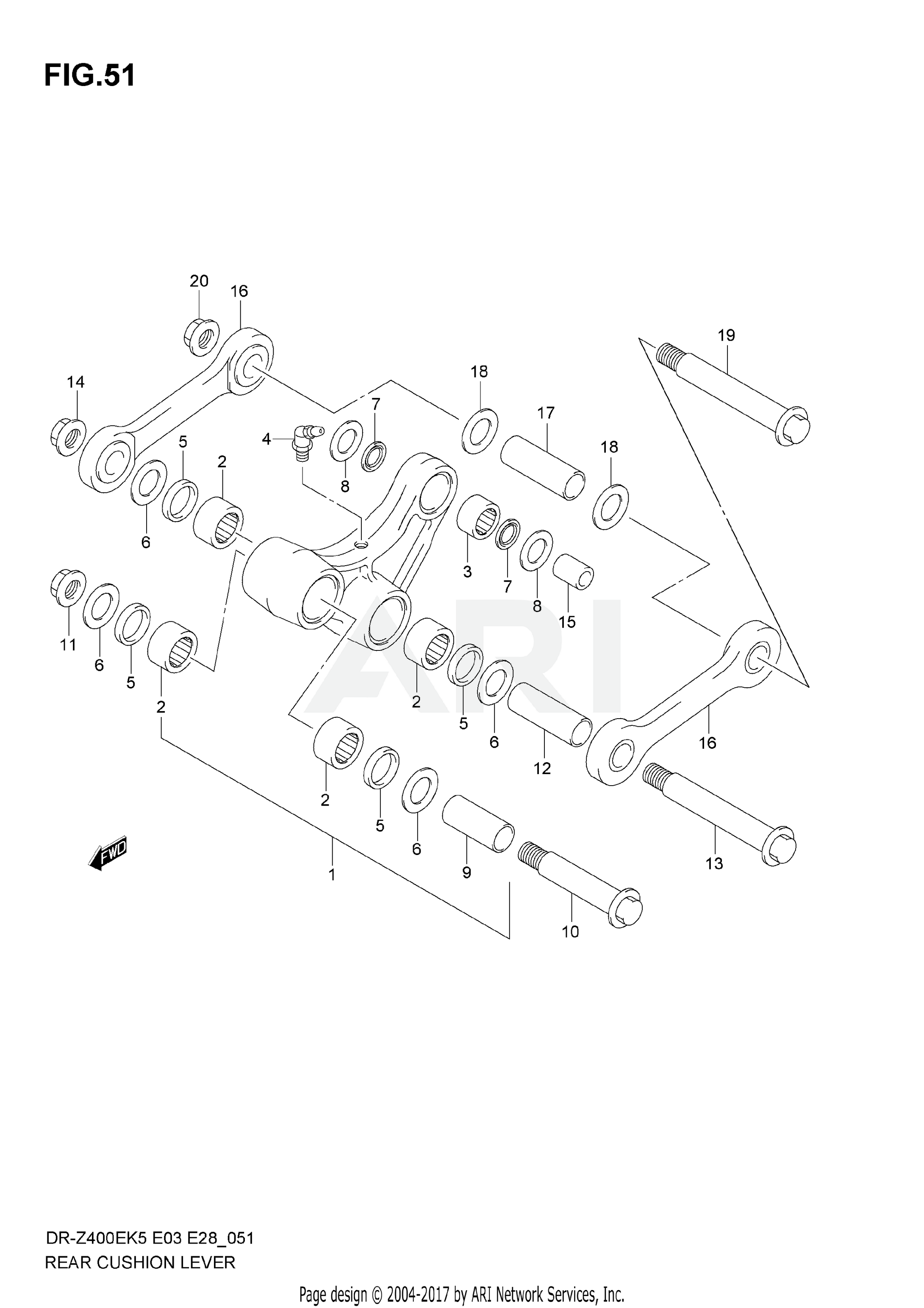 REAR CUSHION LEVER