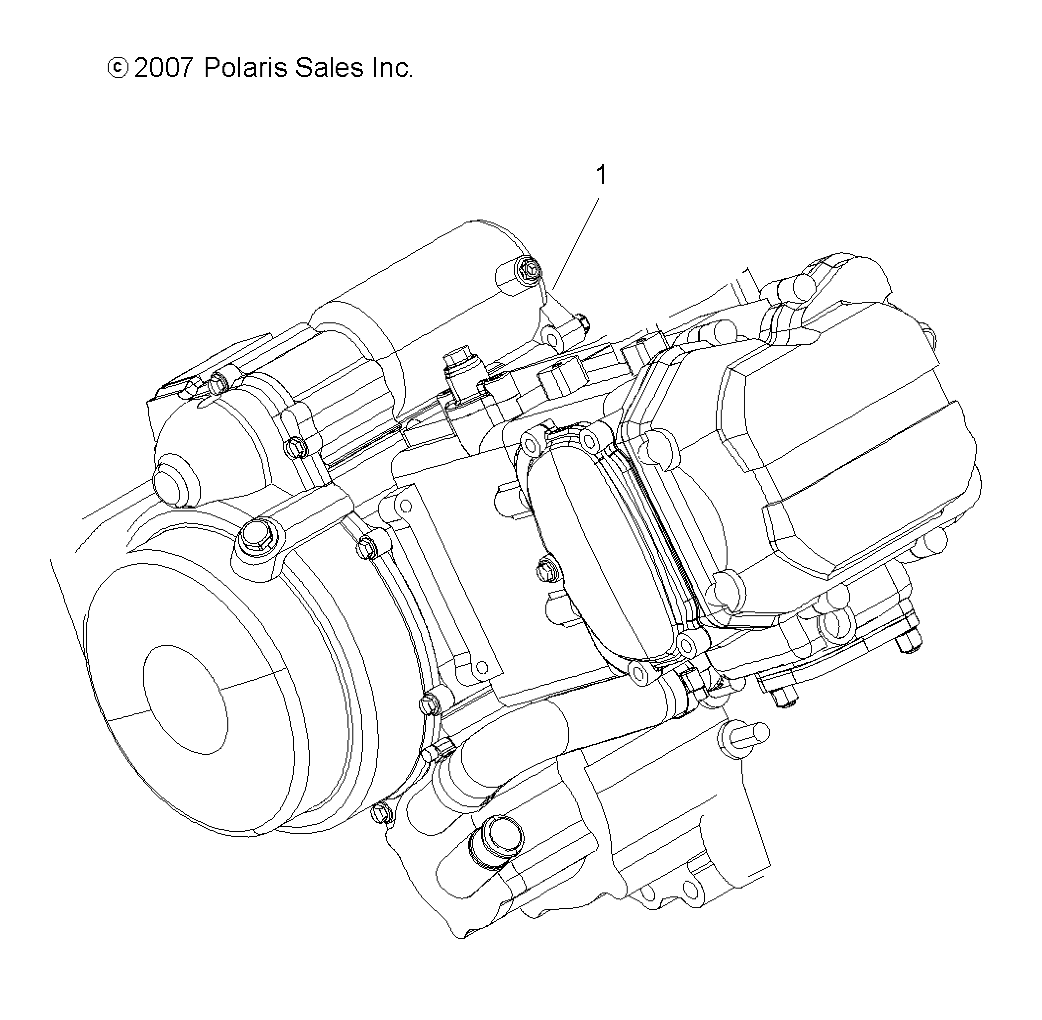 ENGINE, SHORT BLOCK - A09BG50AA (49ATVENGINE08SCRAM)