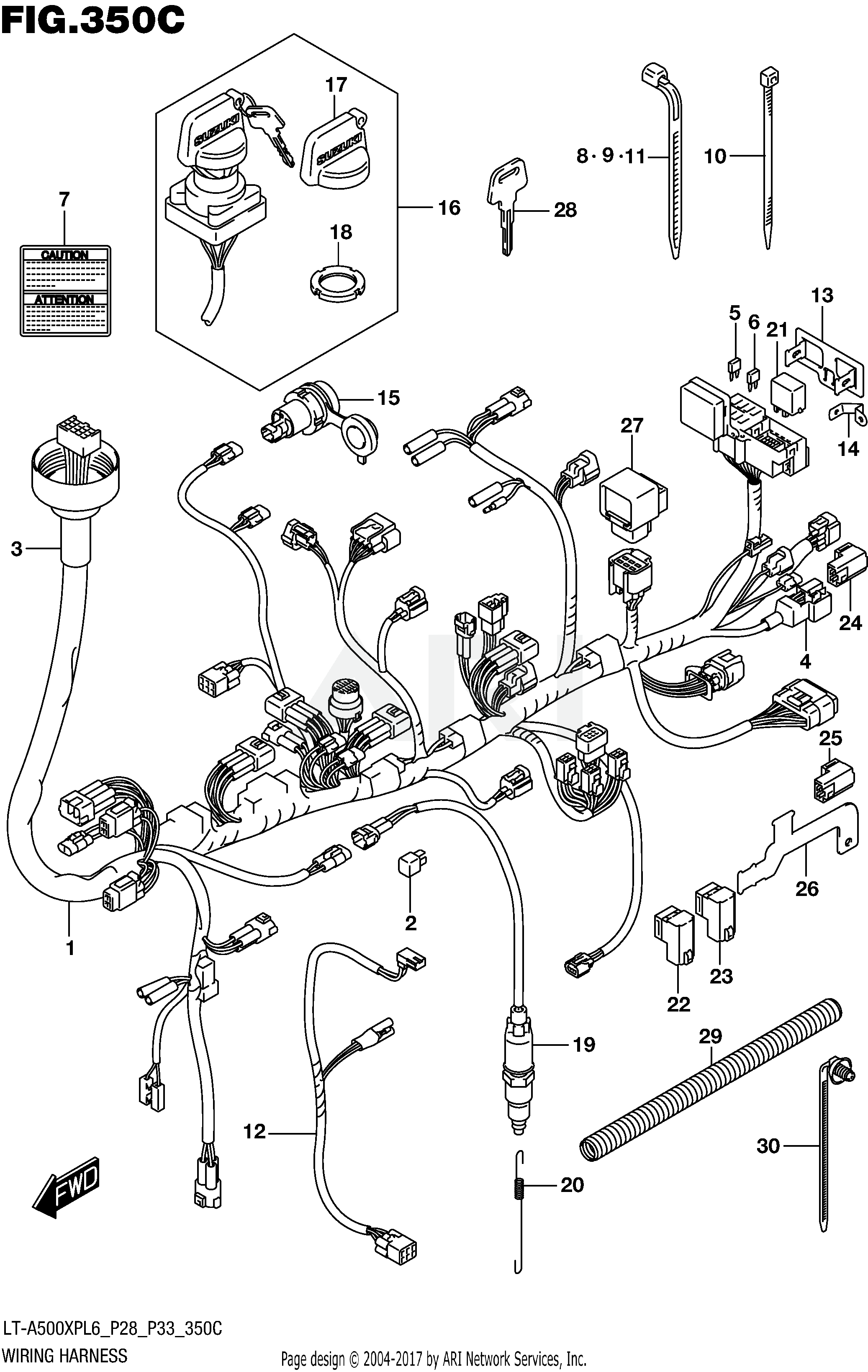 WIRING HARNESS (LT-A500XPZL6 P28)