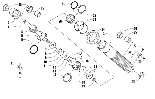 FRONT SUSPENSION SHOCK ABSORBER