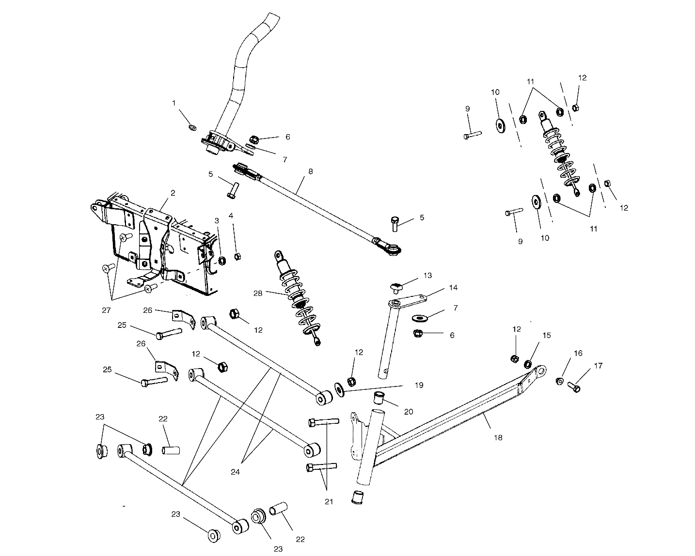 FRONT SUSPENSION and STEERING - S01WB1AS (4961266126A010)