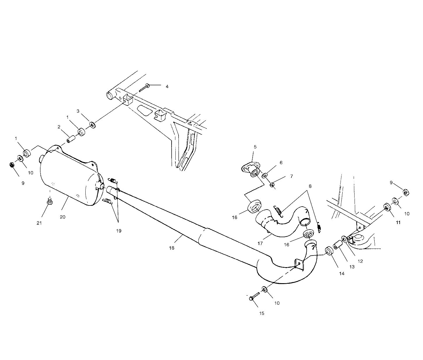 EXHAUST SYSTEM - A00BG38CA (4954845484A012)