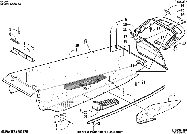 TUNNEL AND REAR BUMPER