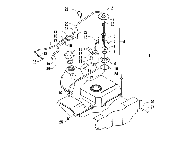 GAS TANK ASSEMBLY