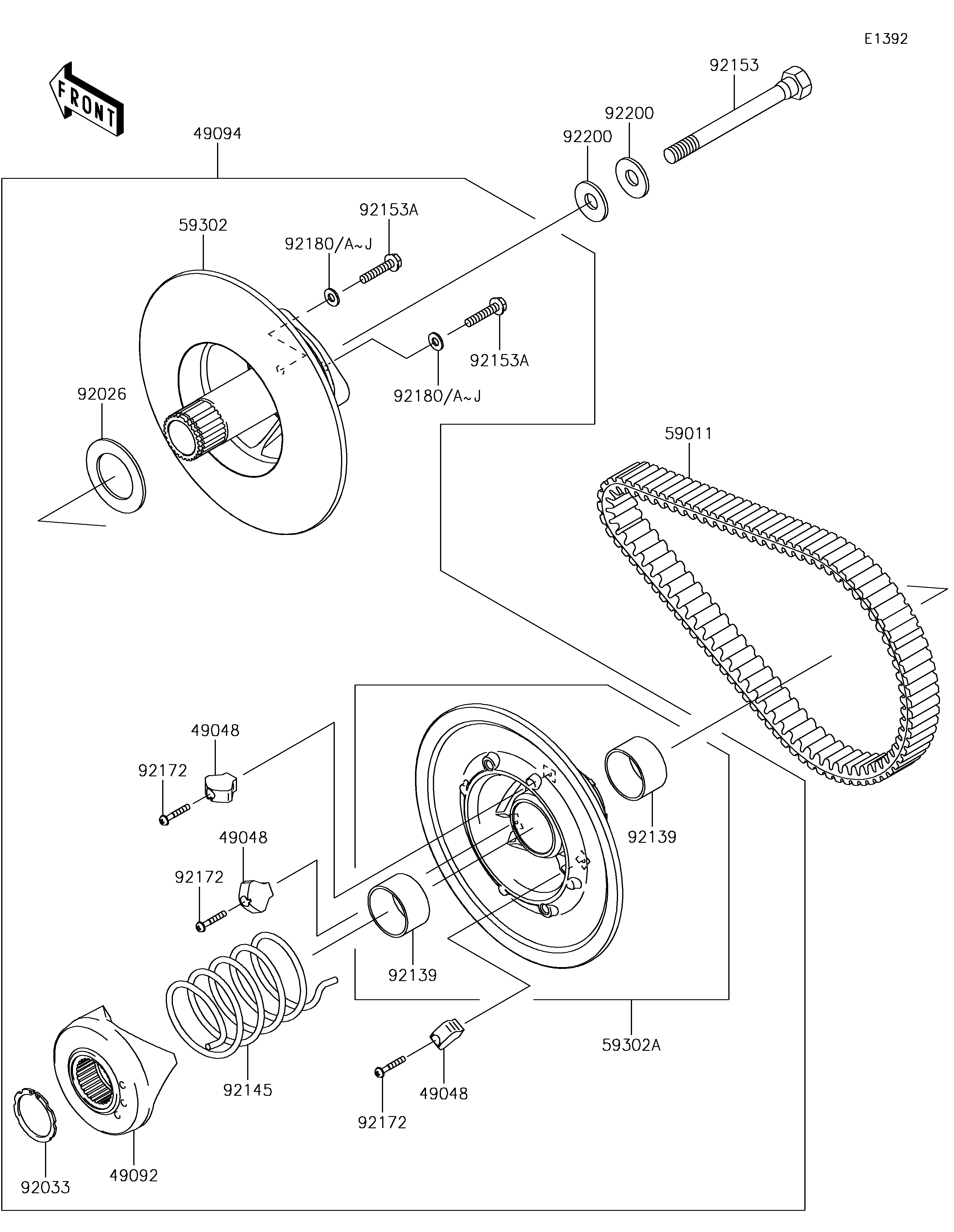 Driven Converter/Drive Belt