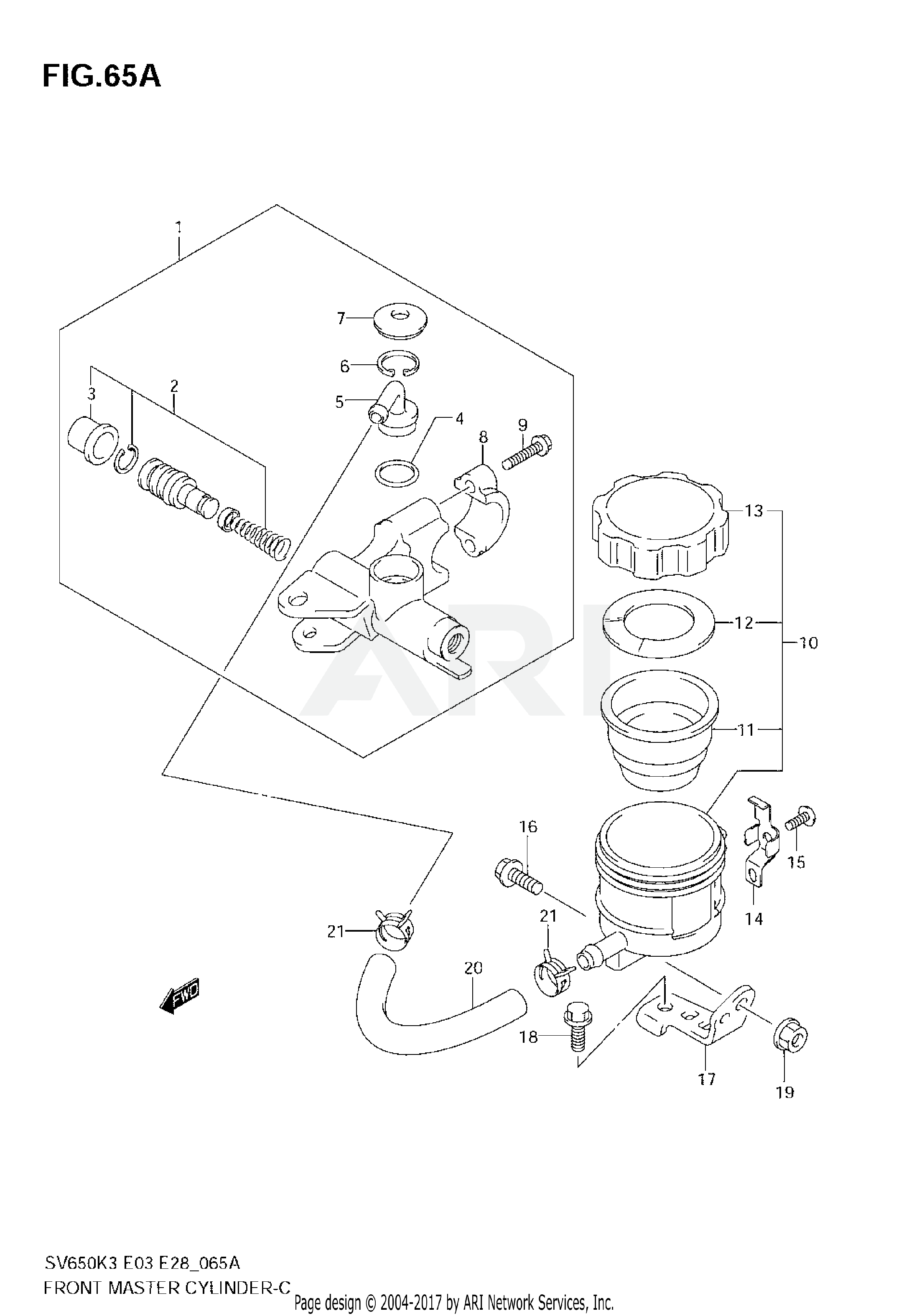 FRONT MASTER CYLINDER (SV650SAK7)