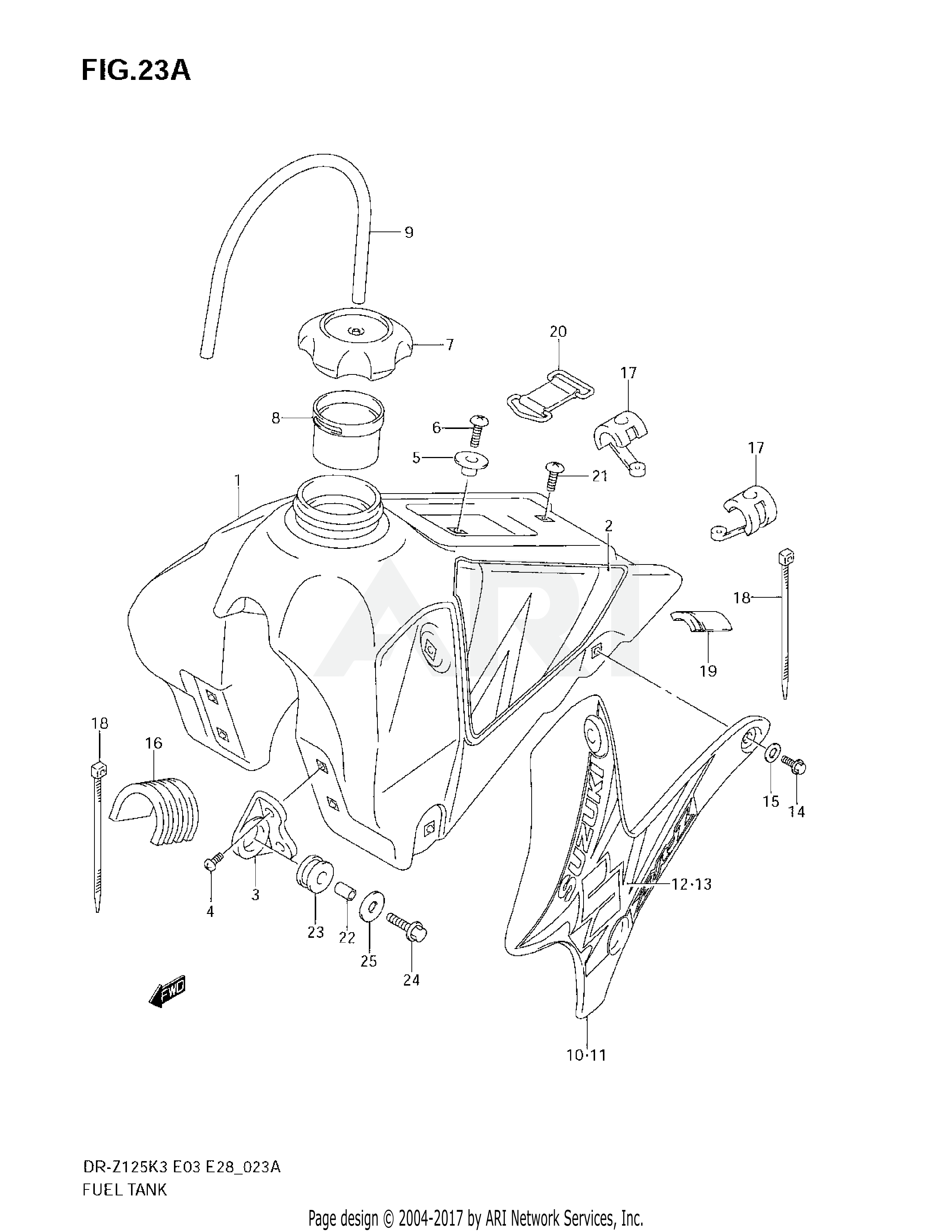 FUEL TANK (MODEL K4)