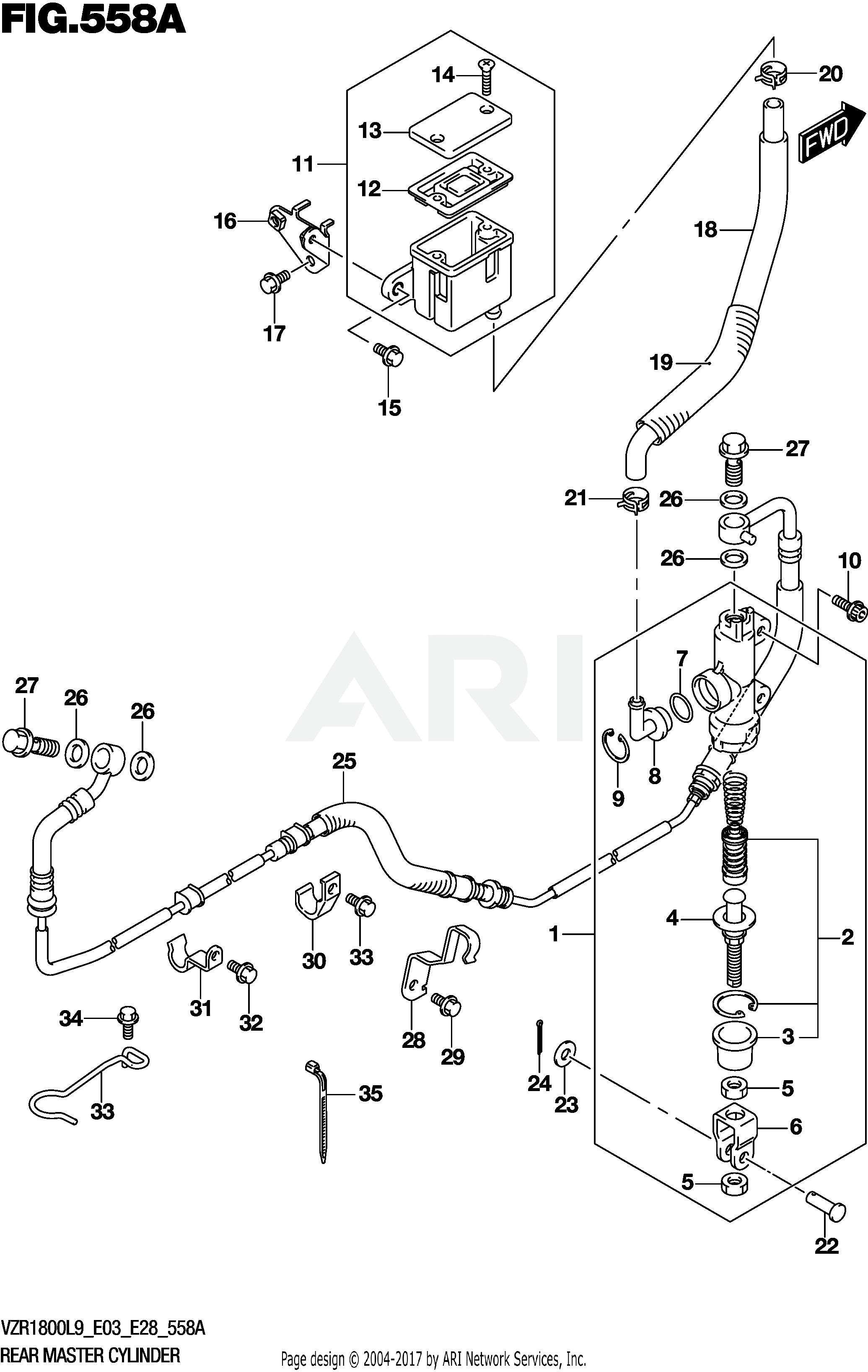 REAR MASTER CYLINDER