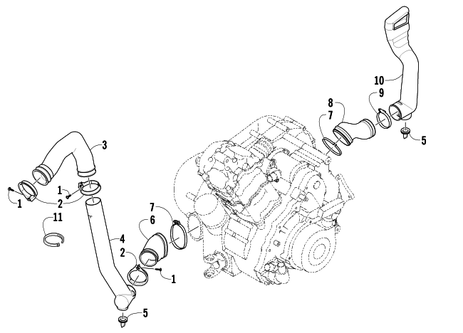 CASE/BELT COOLING ASSEMBLY