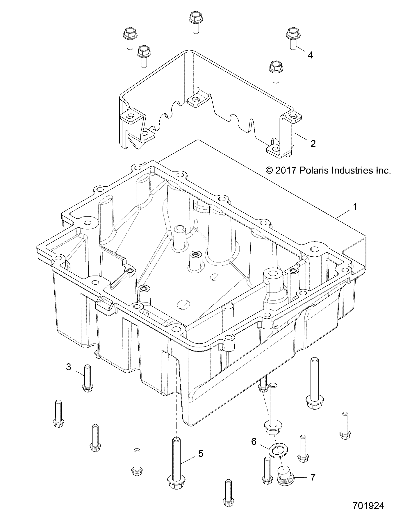 ENGINE, OIL PAN - Z18VDE92LS (701924)