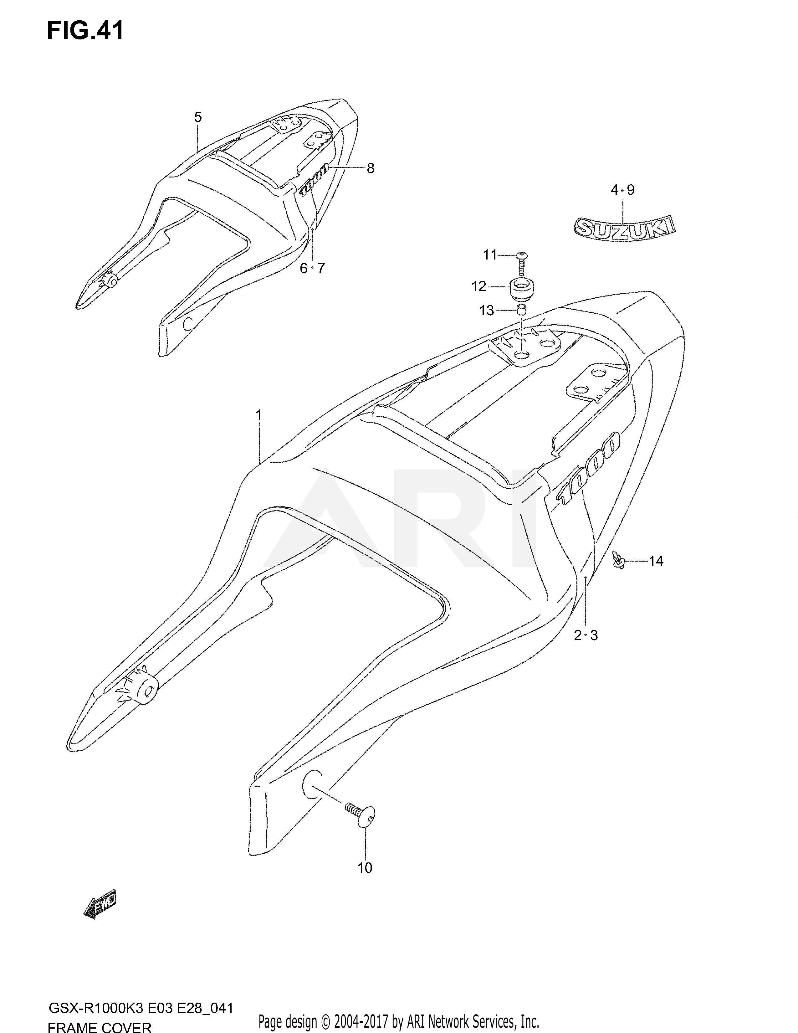 FRAME COVER (MODEL K3)